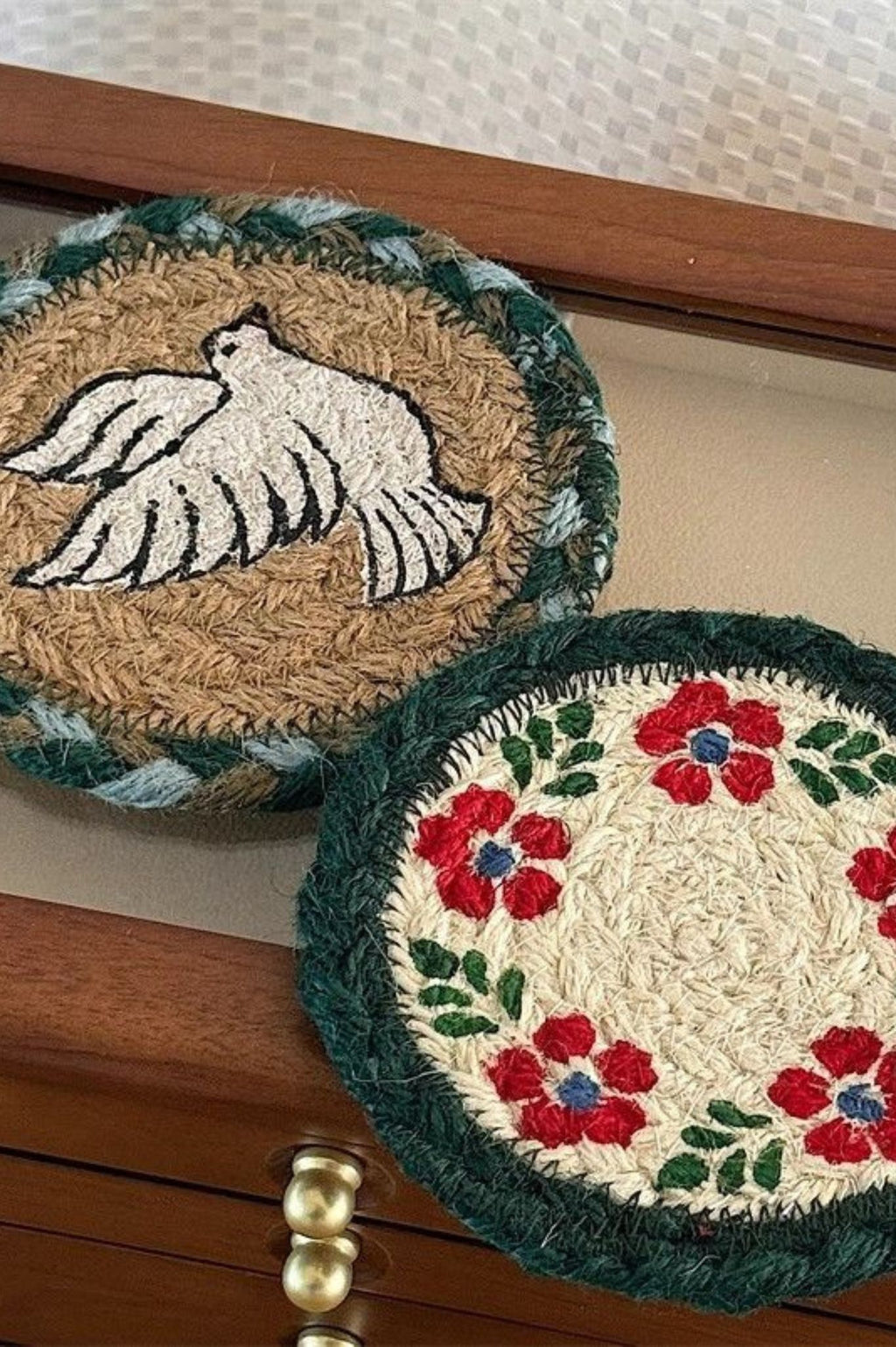 Handcrafted Embroidered Coasters