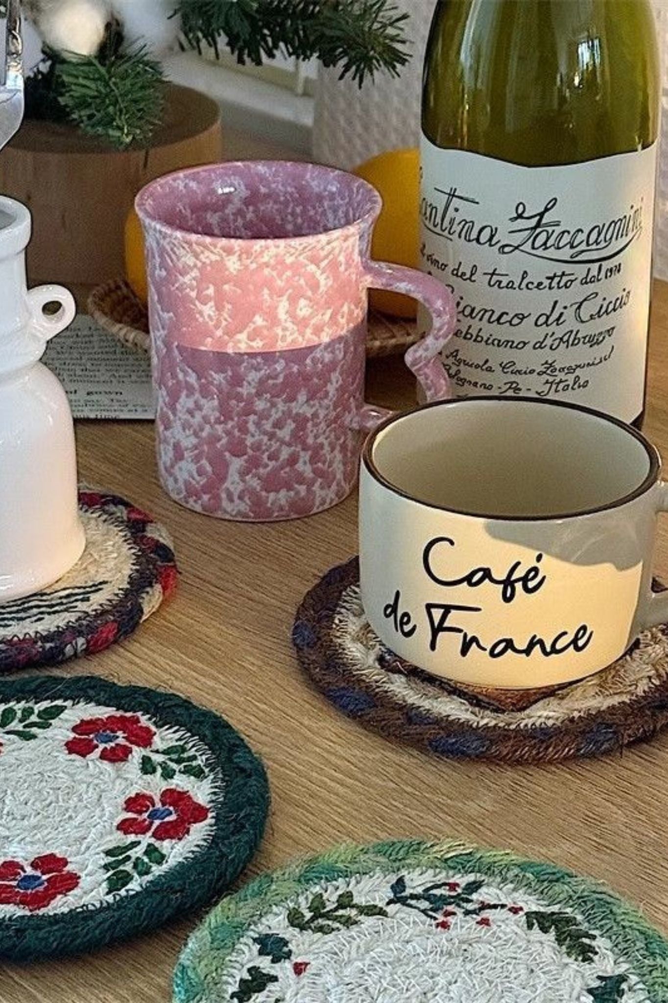 Handcrafted Embroidered Coasters