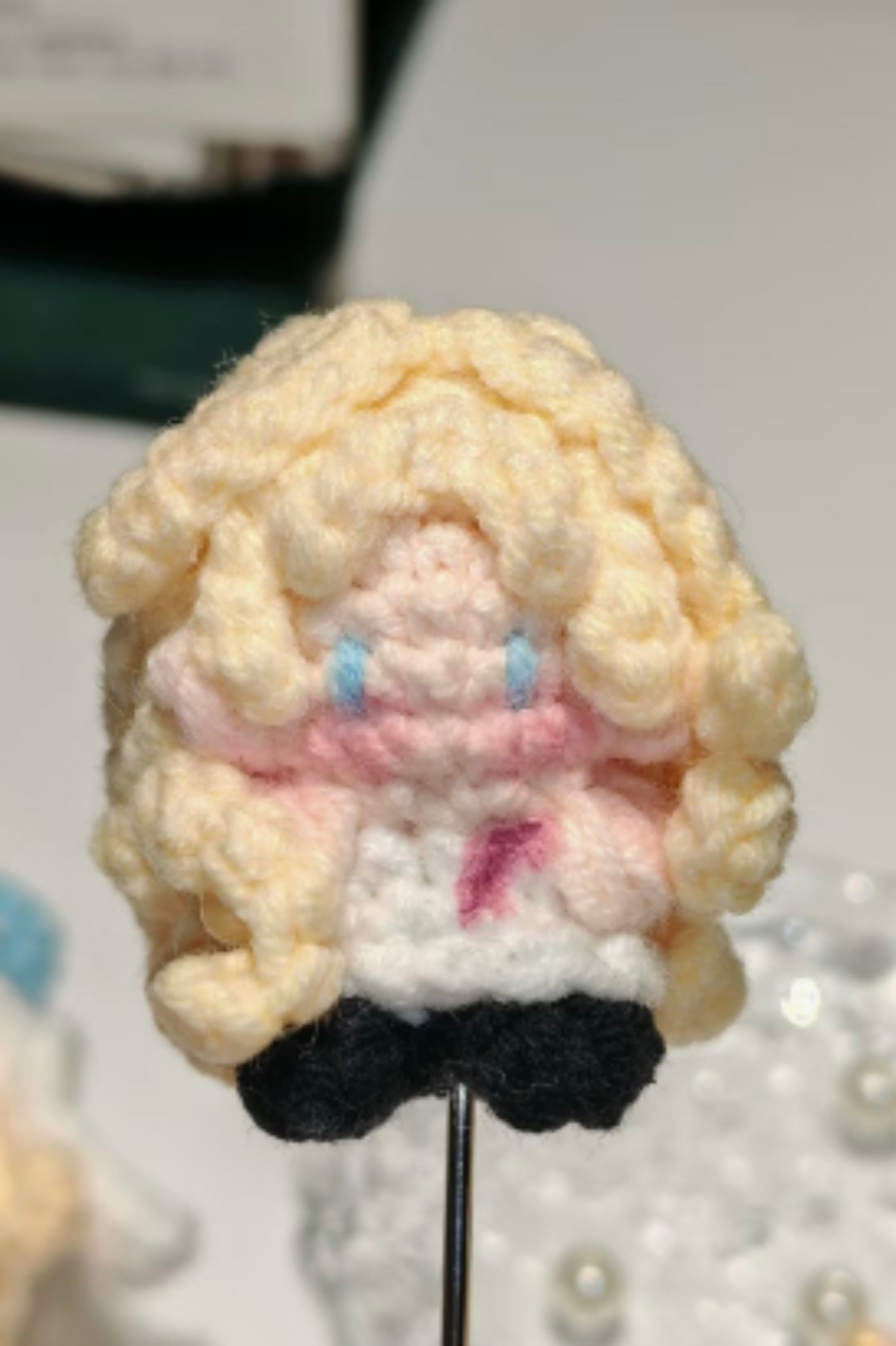 Finished Product Custom Identity V Joseph Desaulniers Doll Game Fan Art - Handmade Crochet Keychain Charm