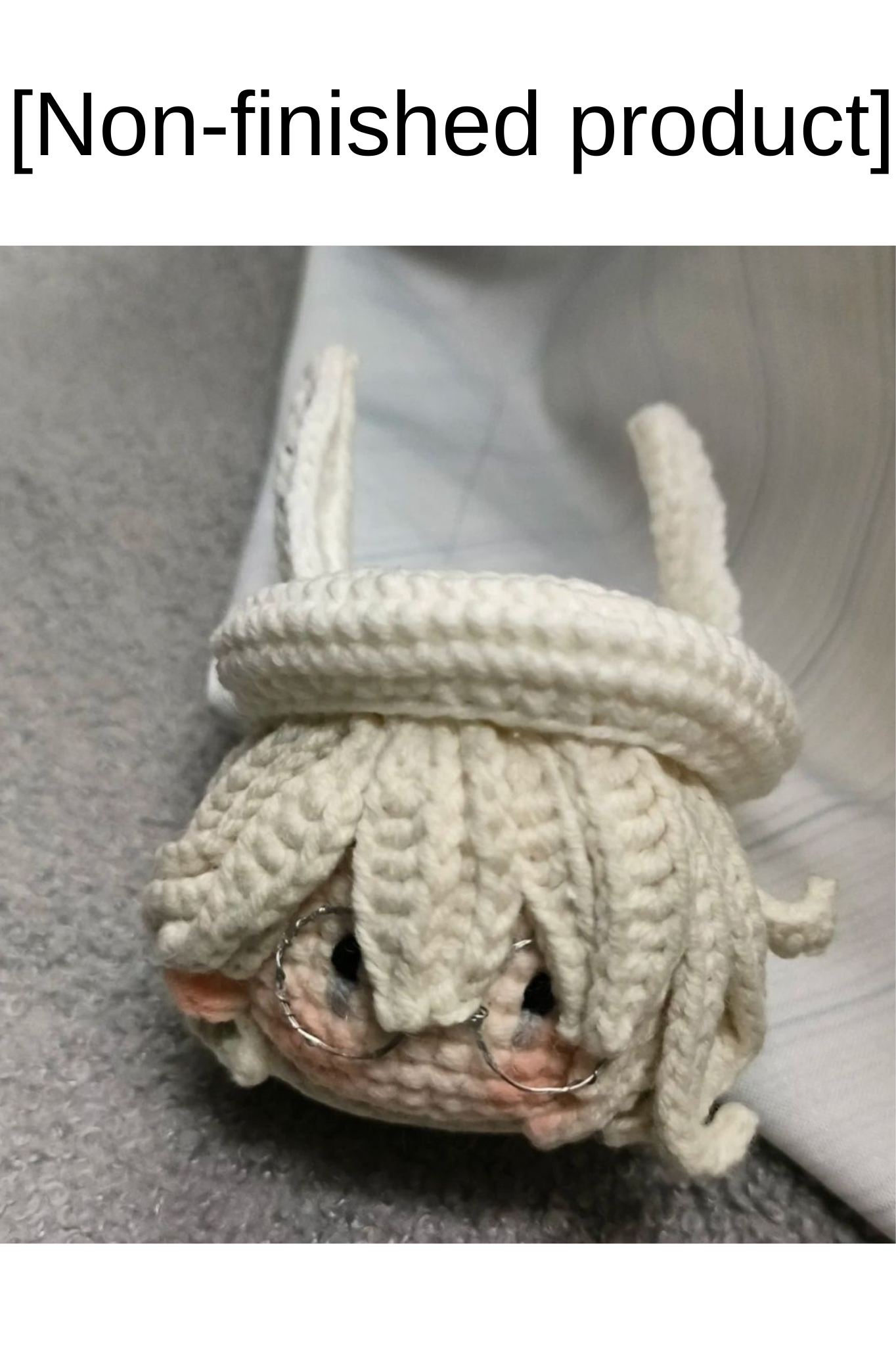 [Finished Product] Custom Identity V Ithaqua Game Fan Art - Handmade Crochet Keychain Charm