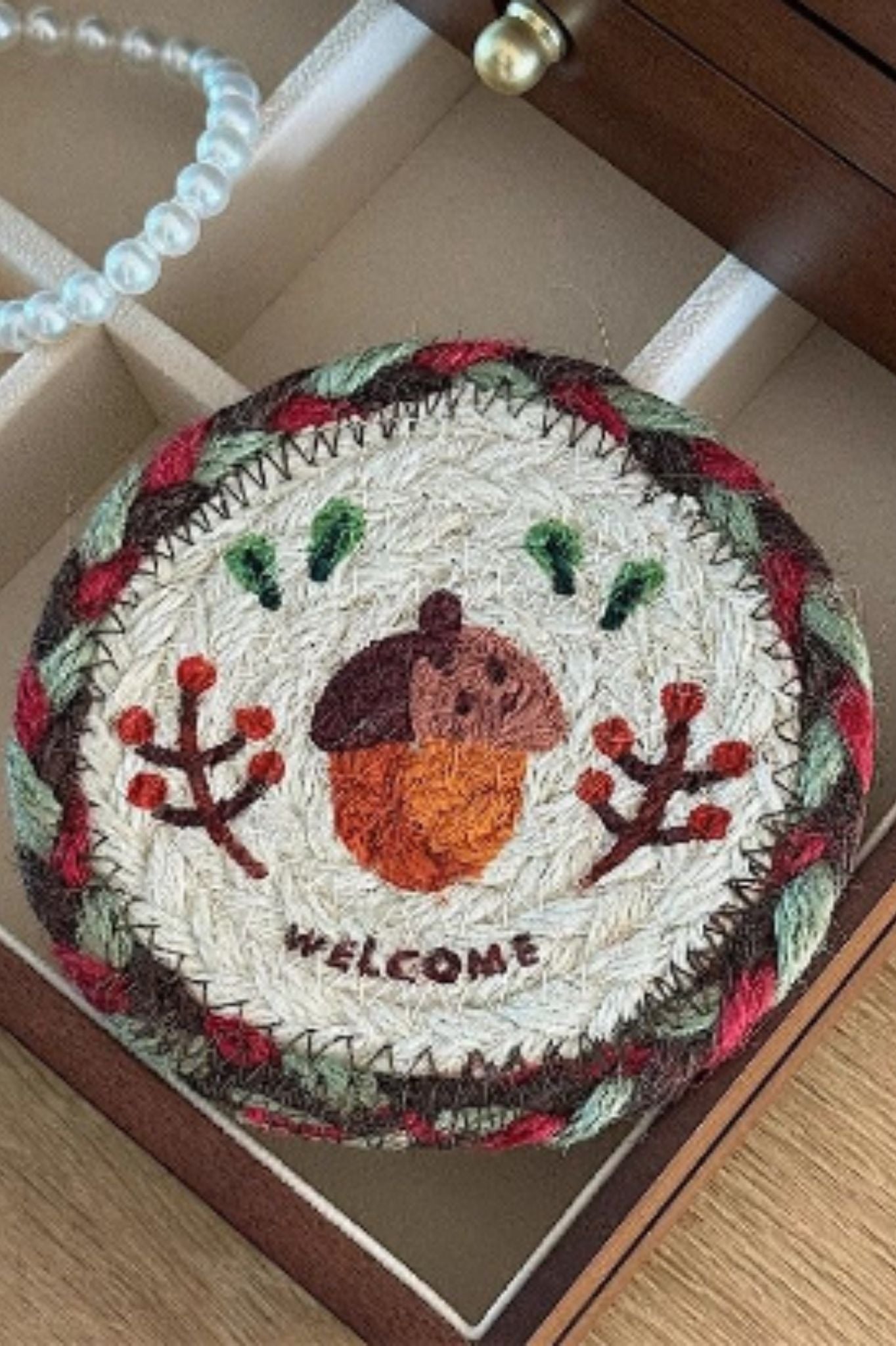 Handcrafted Embroidered Coasters