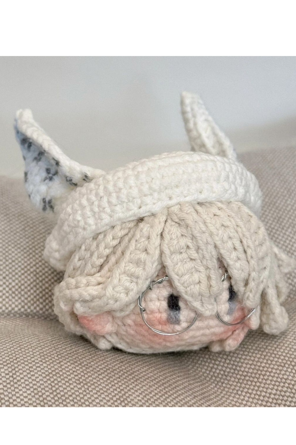 [Finished Product] Custom Identity V Ithaqua Game Fan Art - Handmade Crochet Keychain Charm