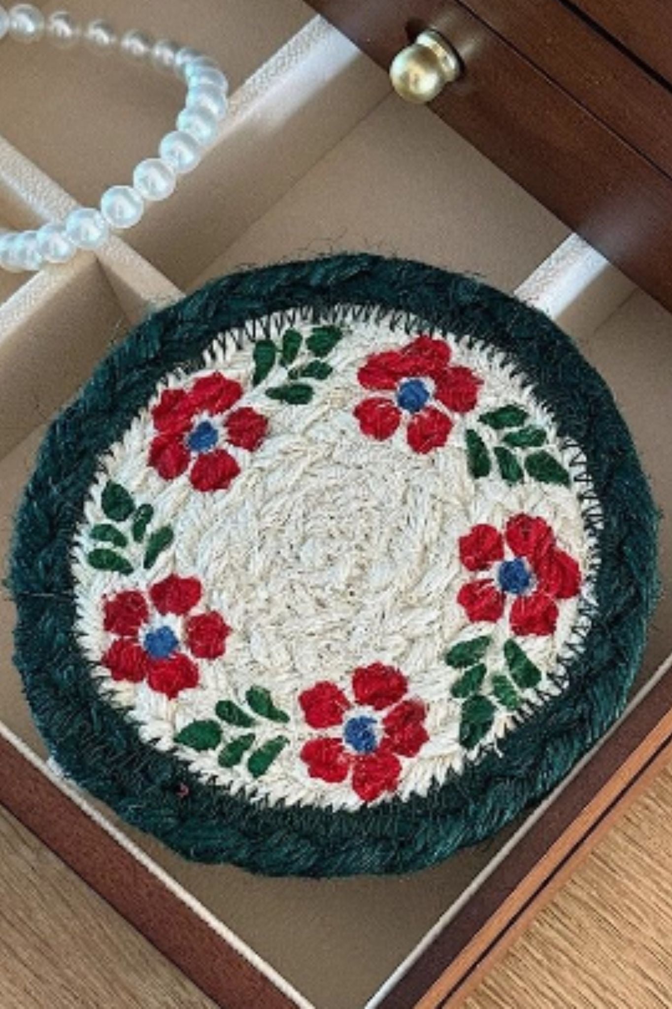 Handcrafted Embroidered Coasters