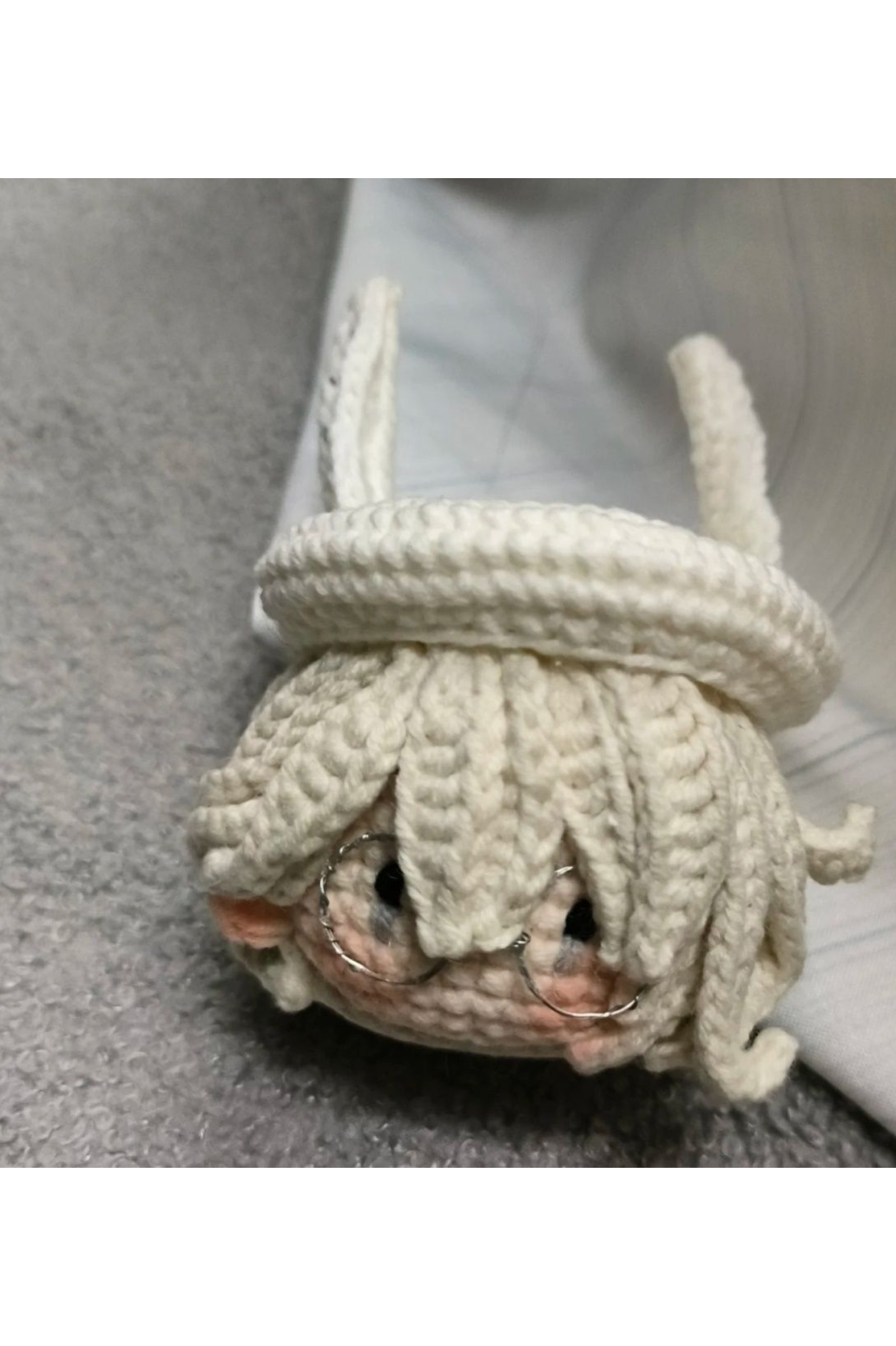 [Finished Product] Custom Identity V Ithaqua Game Fan Art - Handmade Crochet Keychain Charm