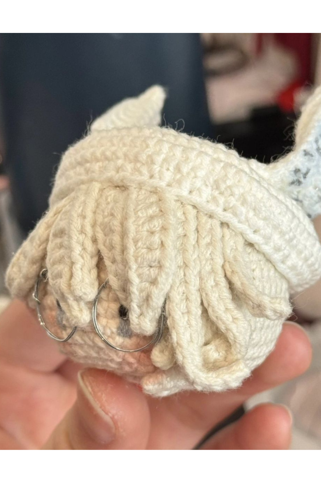 [Finished Product] Custom Identity V Ithaqua Game Fan Art - Handmade Crochet Keychain Charm