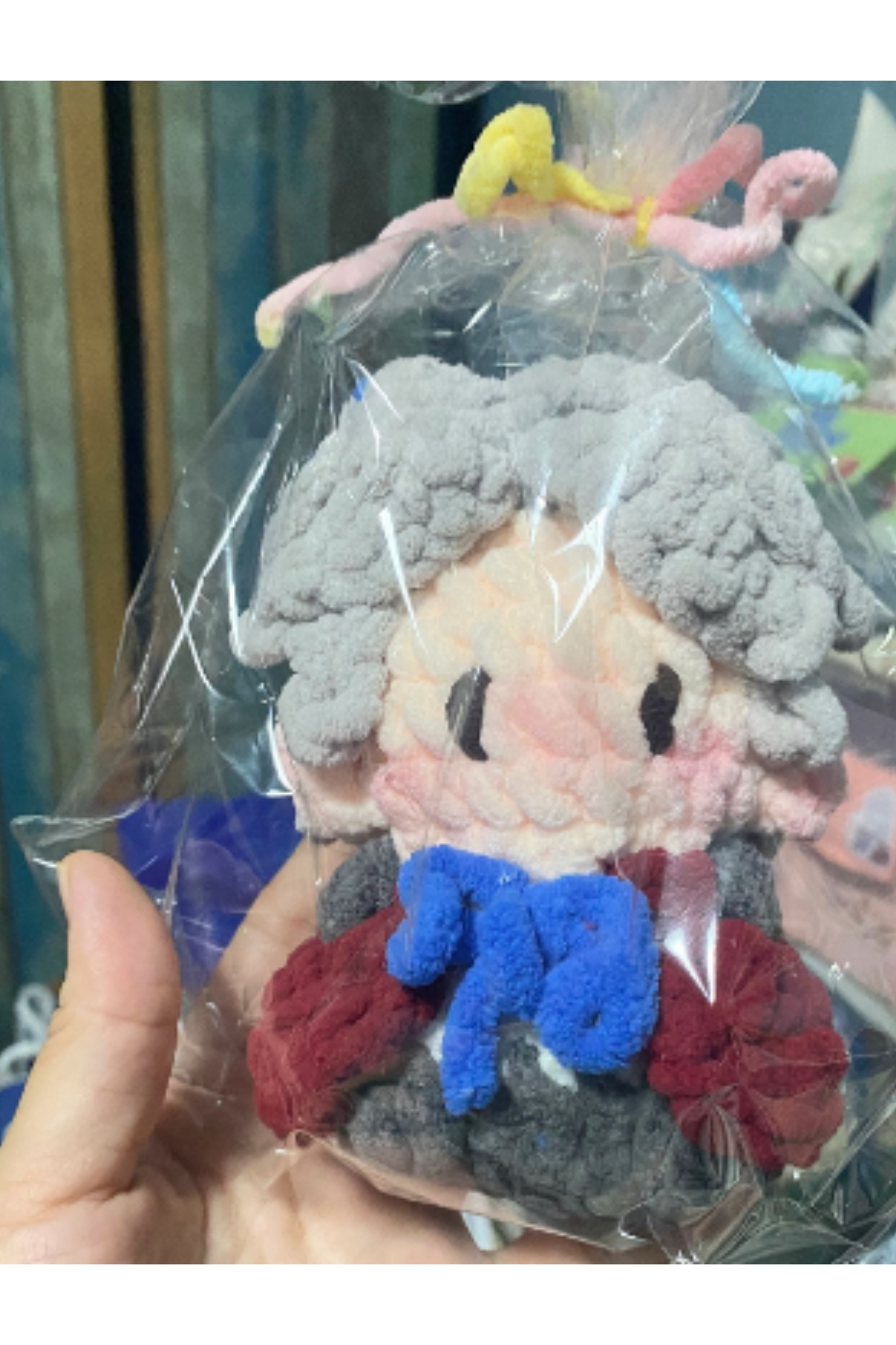 Finished Product Custom Identity V Composer Frederick Kreiburg Doll Game Fan Art - Handmade Crochet Keychain Charm