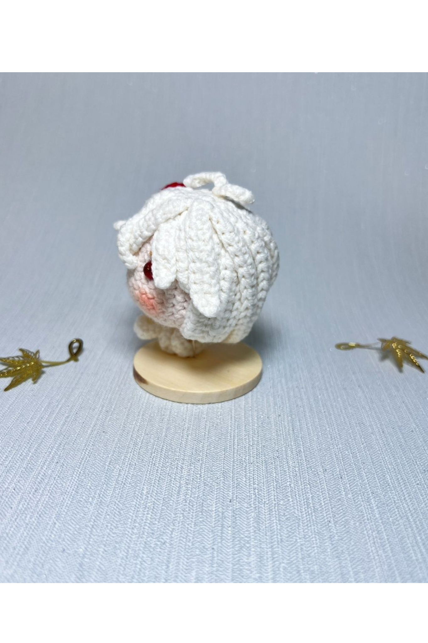 [Finished Product] Custom Genshin Impact Kaedehara Kazuha Fan Art - Handmade Crochet Keychain Charm