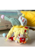 Finished Product Custom Infinity Nikki Game Fan Art - Handmade Crochet Keychain Charm（Carnival Night Clown Style）