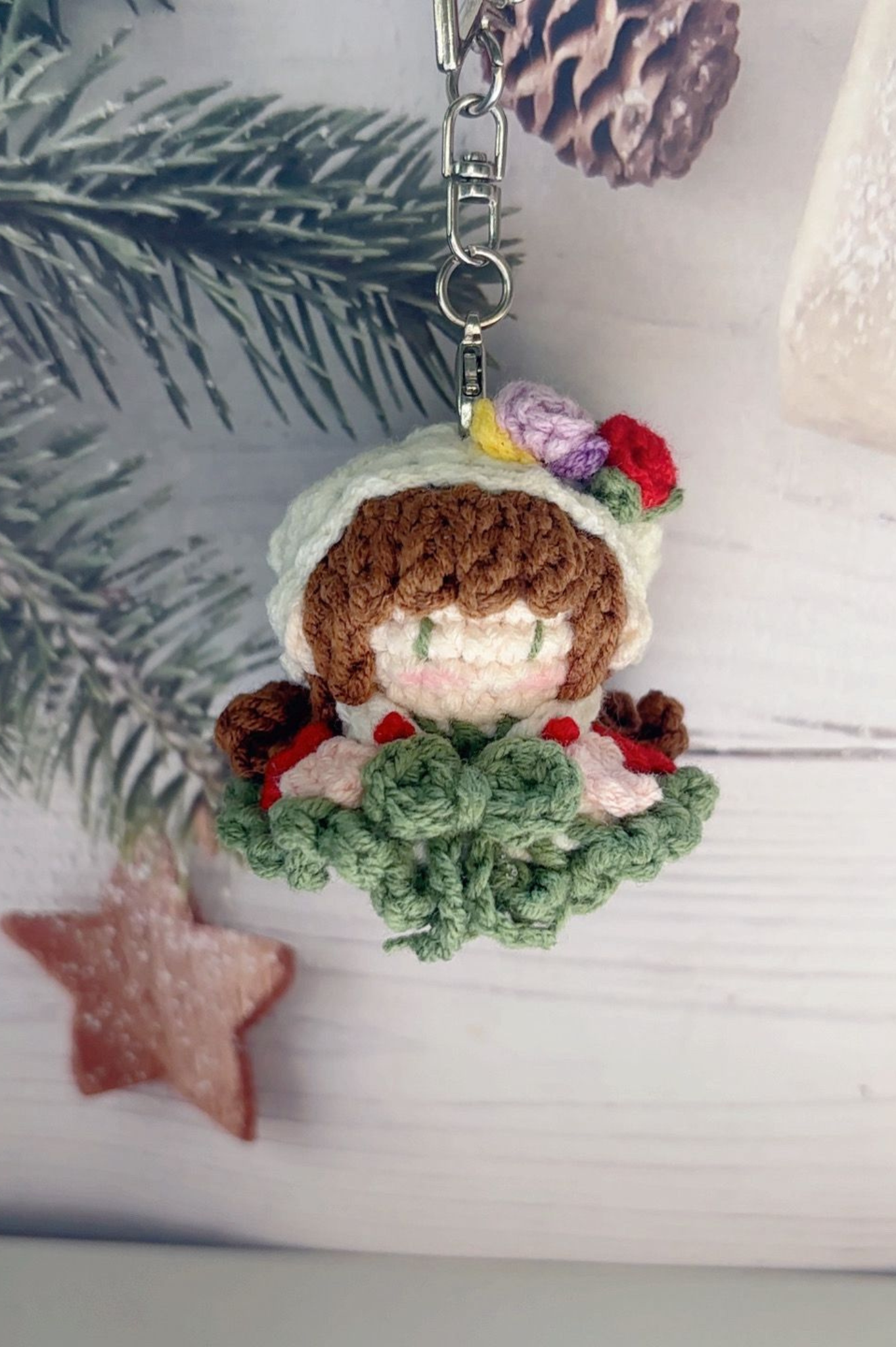 Finished Product Custom Infinity Nikki Game Fan Art-Handmade Crochet Keychain Charm