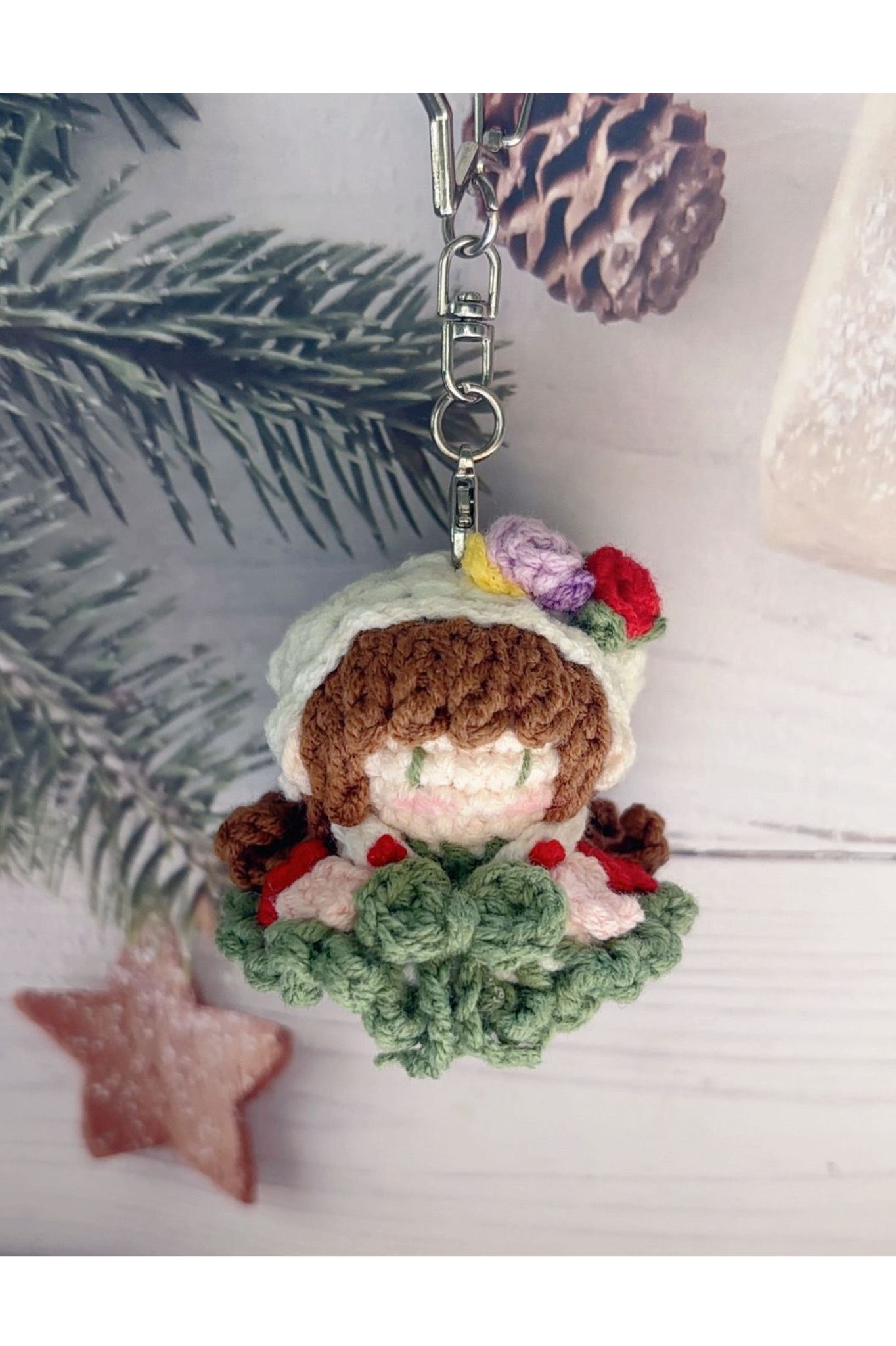 Finished Product Custom Infinity Nikki Game Fan Art-Handmade Crochet Keychain Charm