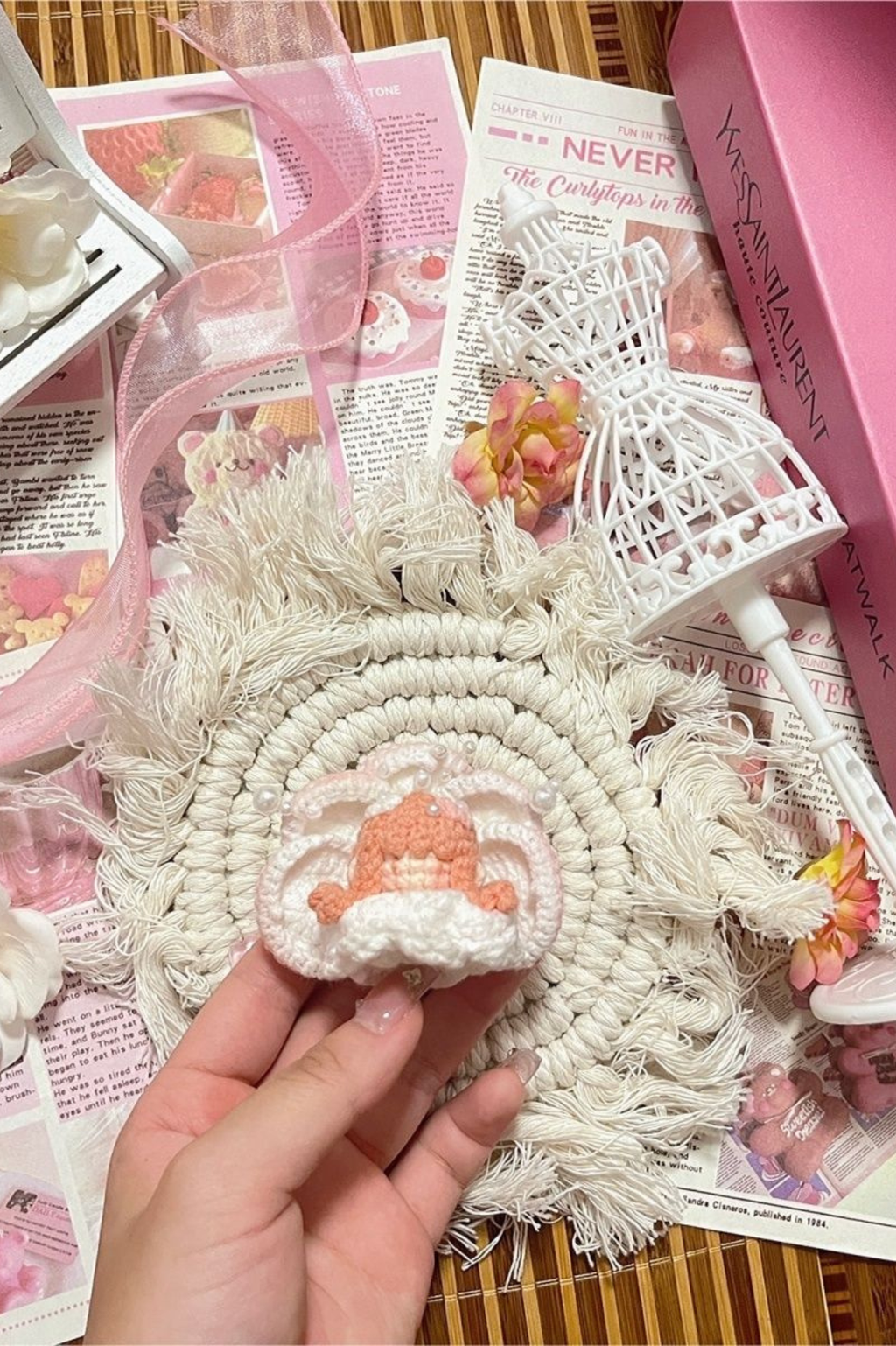 Finished Product Custom Infinity Nikki Game Fan Art-Handmade Crochet Keychain Charm