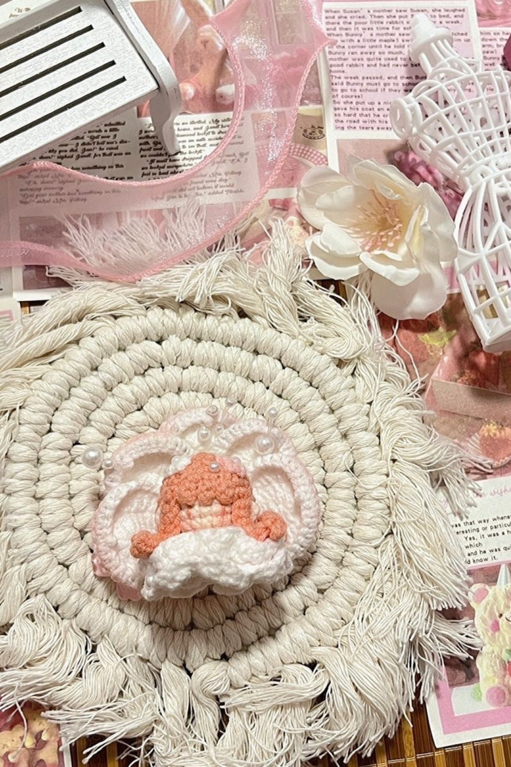 Finished Product Custom Infinity Nikki Game Fan Art-Handmade Crochet Keychain Charm