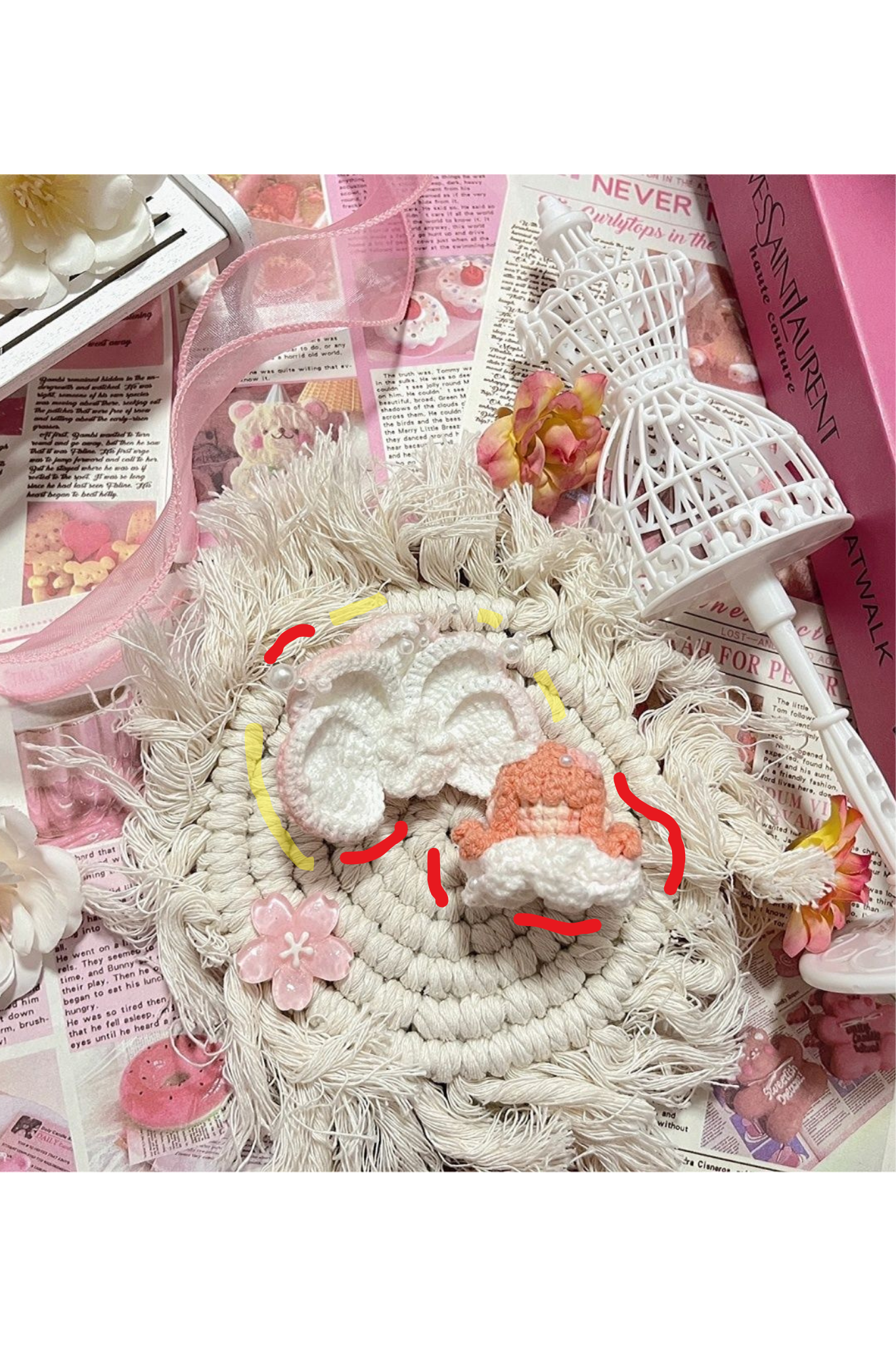 Finished Product Custom Infinity Nikki Game Fan Art-Handmade Crochet Keychain Charm