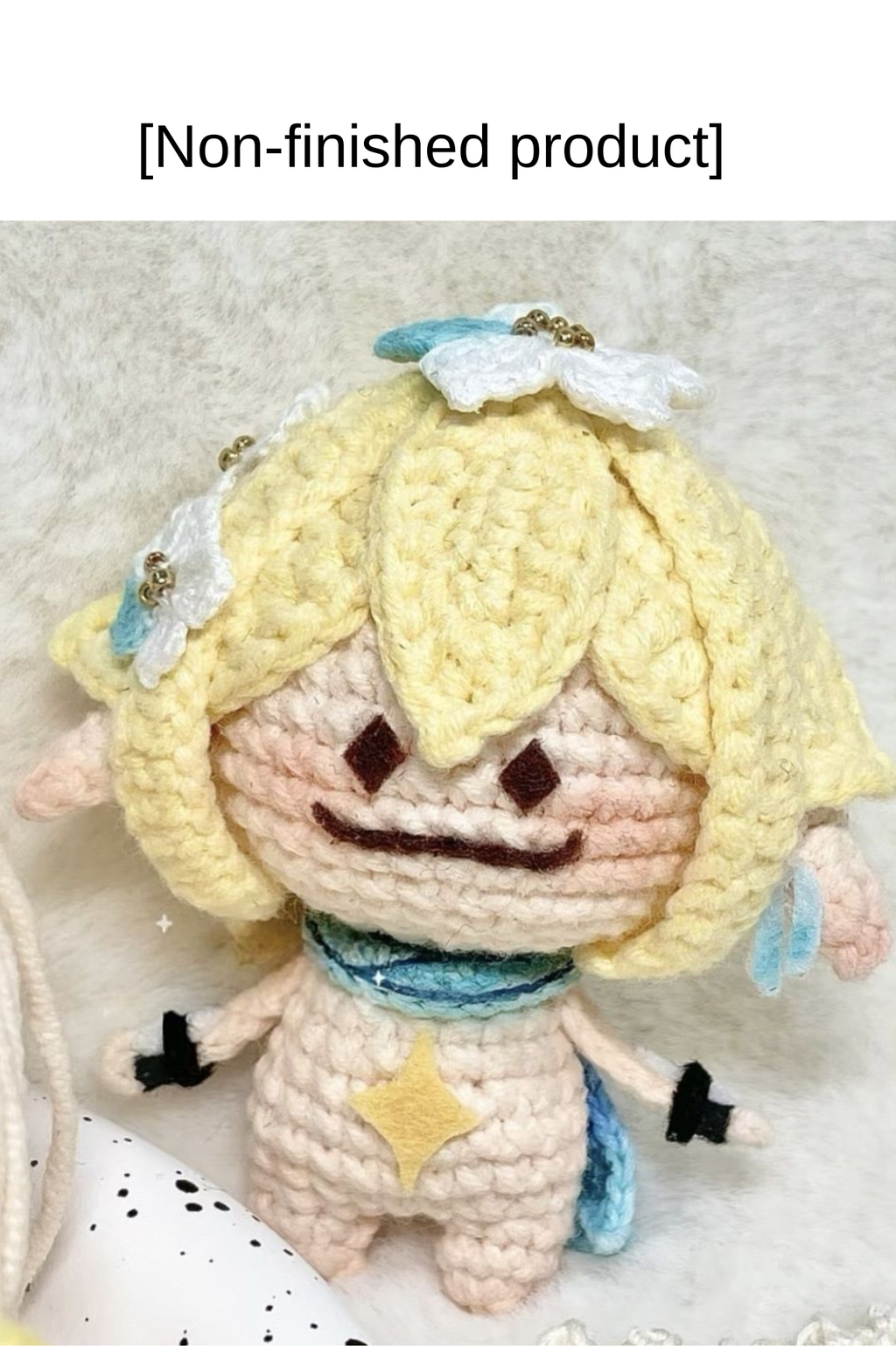 Aranara Crochet Plush - Handmade Yarn Doll from Genshin Impact