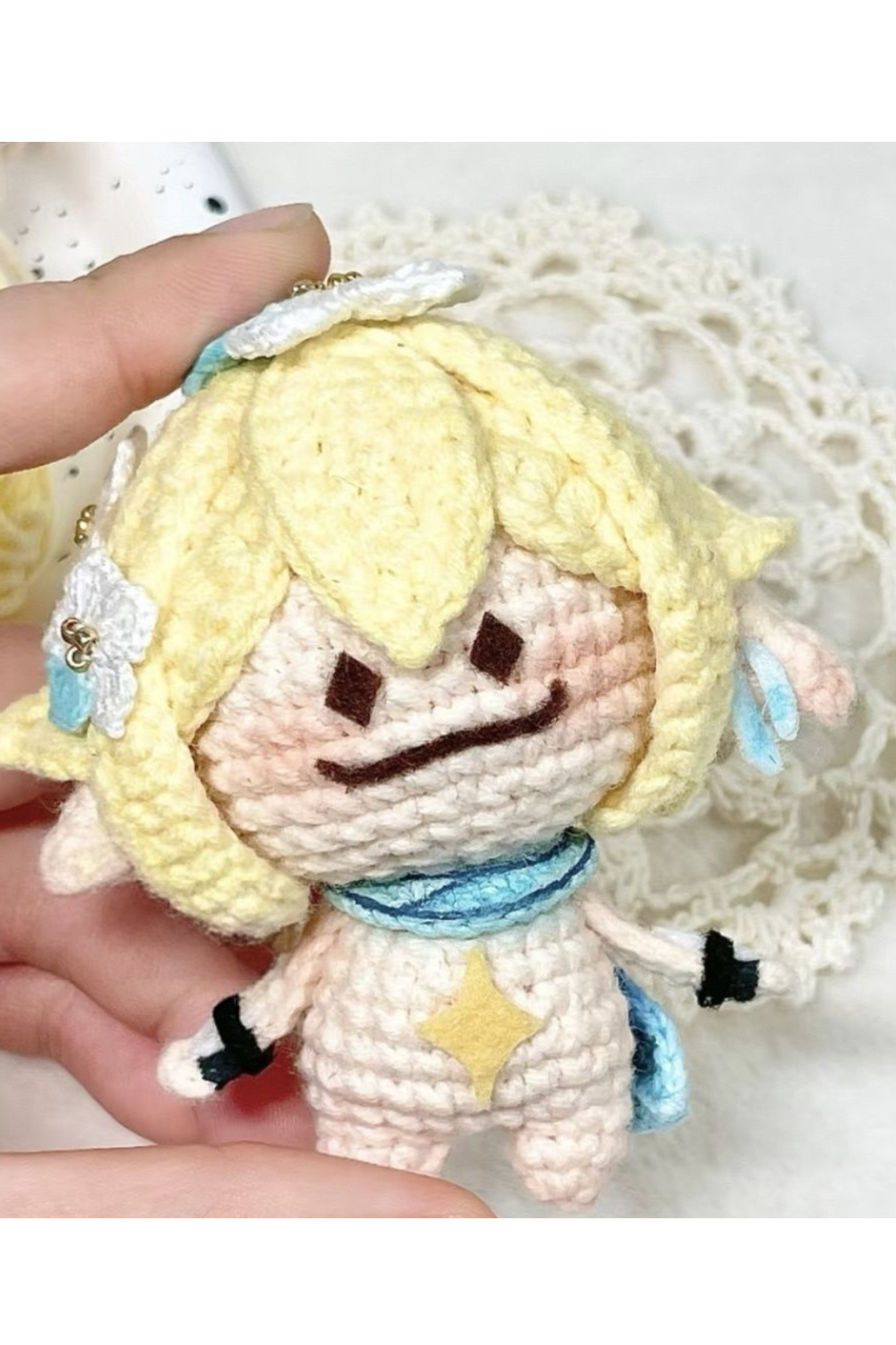 Aranara Crochet Plush - Handmade Yarn Doll from Genshin Impact
