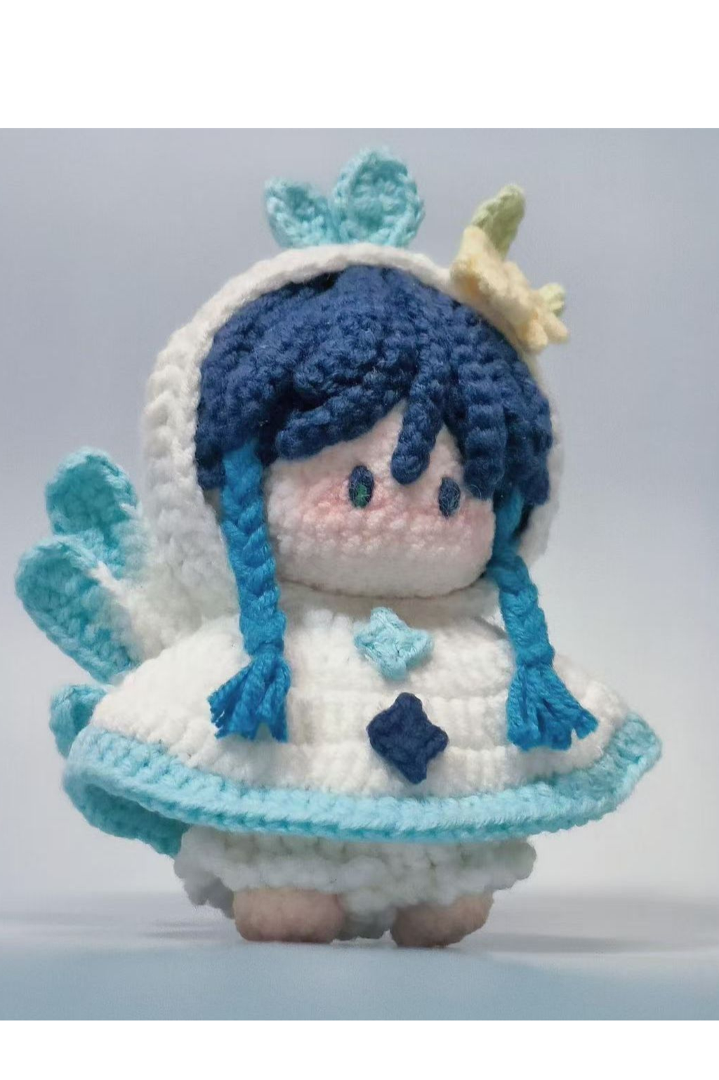 Venti Crochet Plush - Handmade Yarn Doll from Genshin Impact