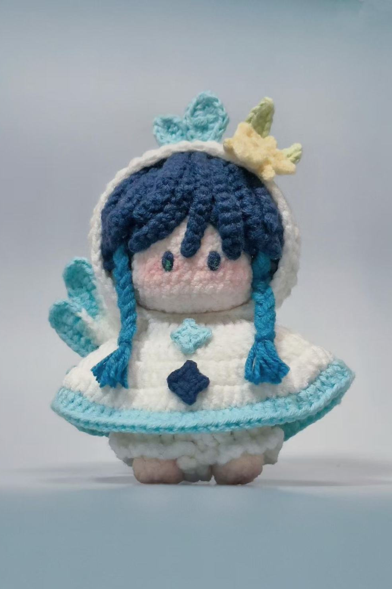 Venti Crochet Plush - Handmade Yarn Doll from Genshin Impact