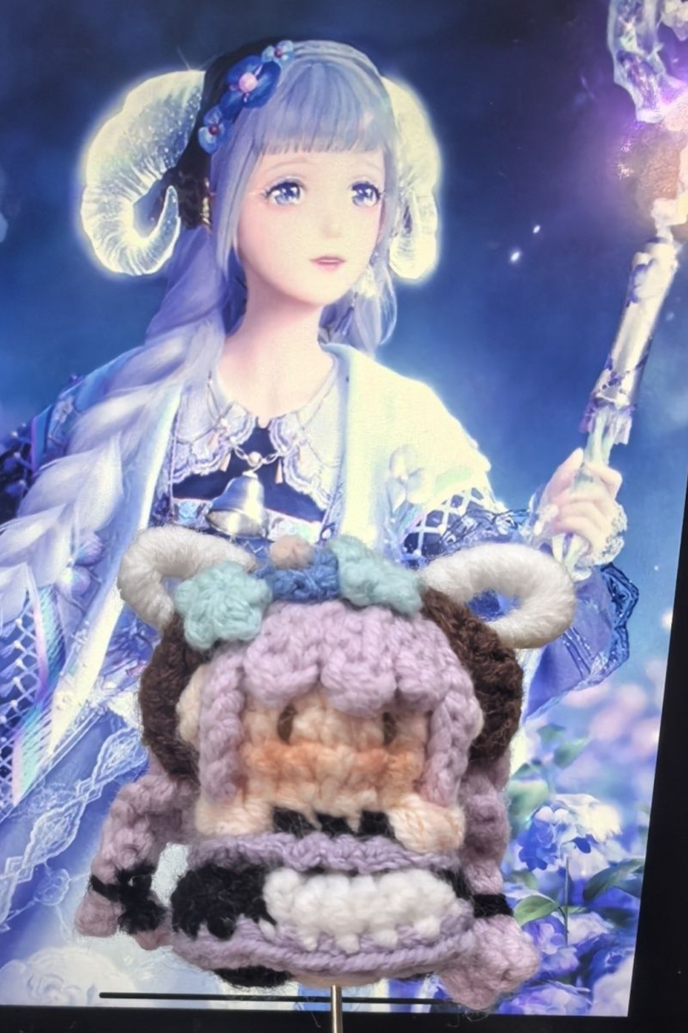 Finished Product Custom Infinity Nikki Game Fan Art-Handmade Crochet Keychain Charm