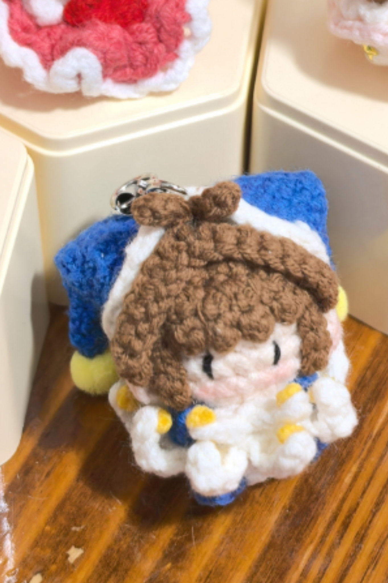 Finished Product Custom Cardcaptor Sakura Fan Art - Handmade Crochet Keychain Charm