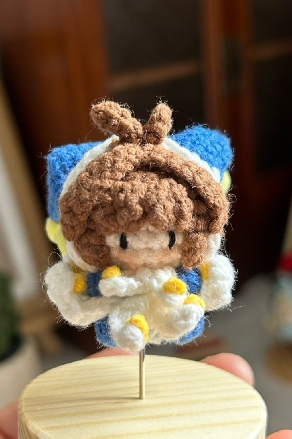 Finished Product Custom Cardcaptor Sakura Fan Art - Handmade Crochet Keychain Charm