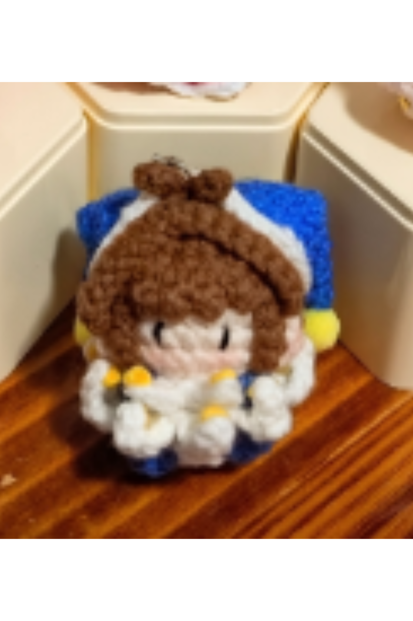 Finished Product Custom Cardcaptor Sakura Fan Art - Handmade Crochet Keychain Charm