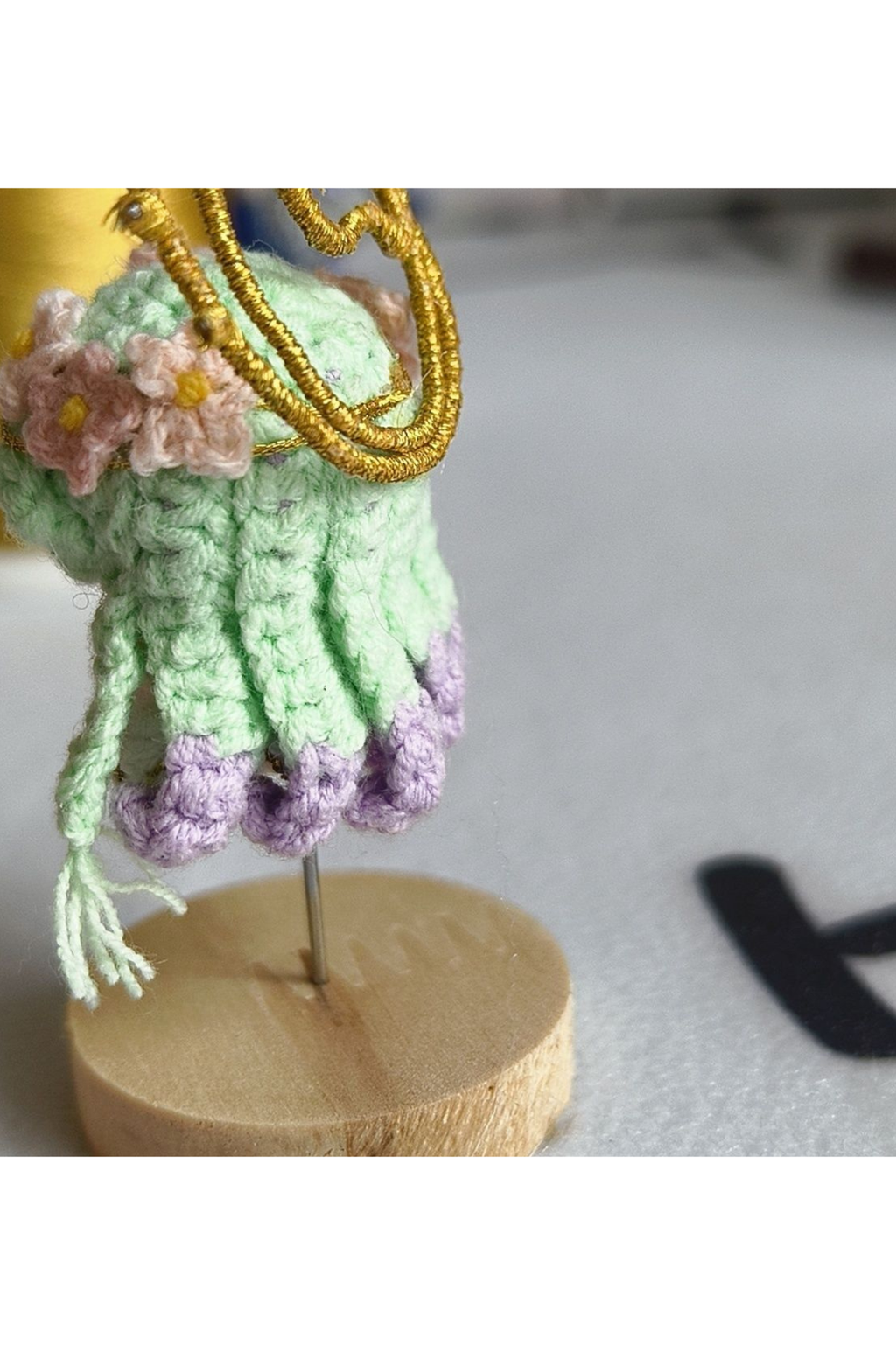 Finished Product Custom Honor of Kings Game Fan Art Diao Chan- Handmade Crochet Keychain Charm