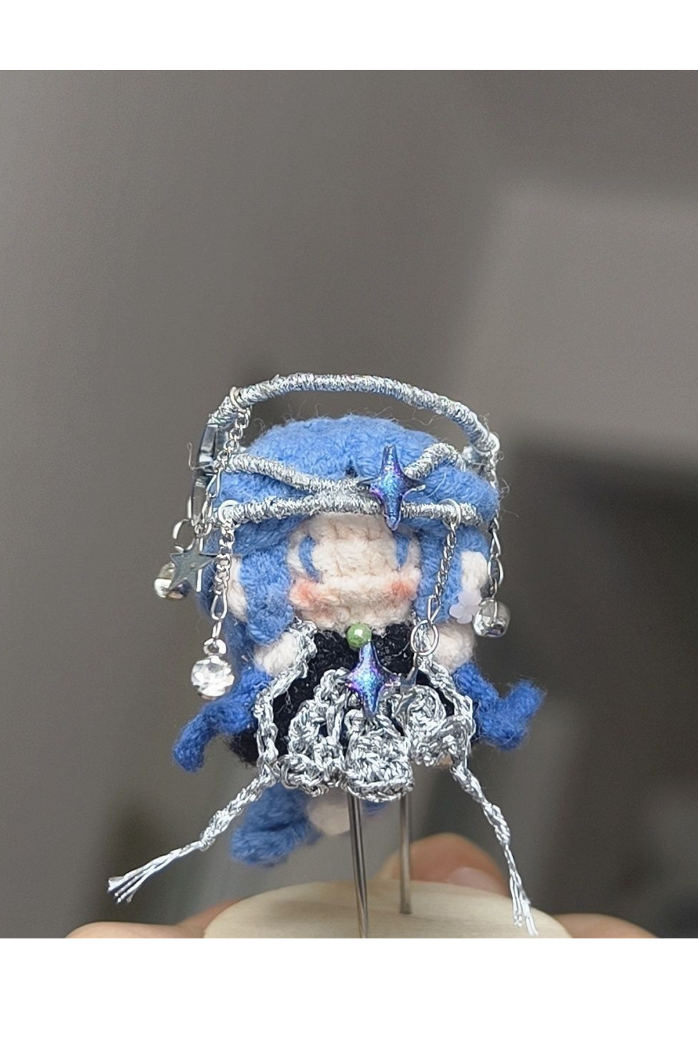 Finished Product Custom Honor of Kings Game Fan Art Diao Chan- Handmade Crochet Keychain Charm
