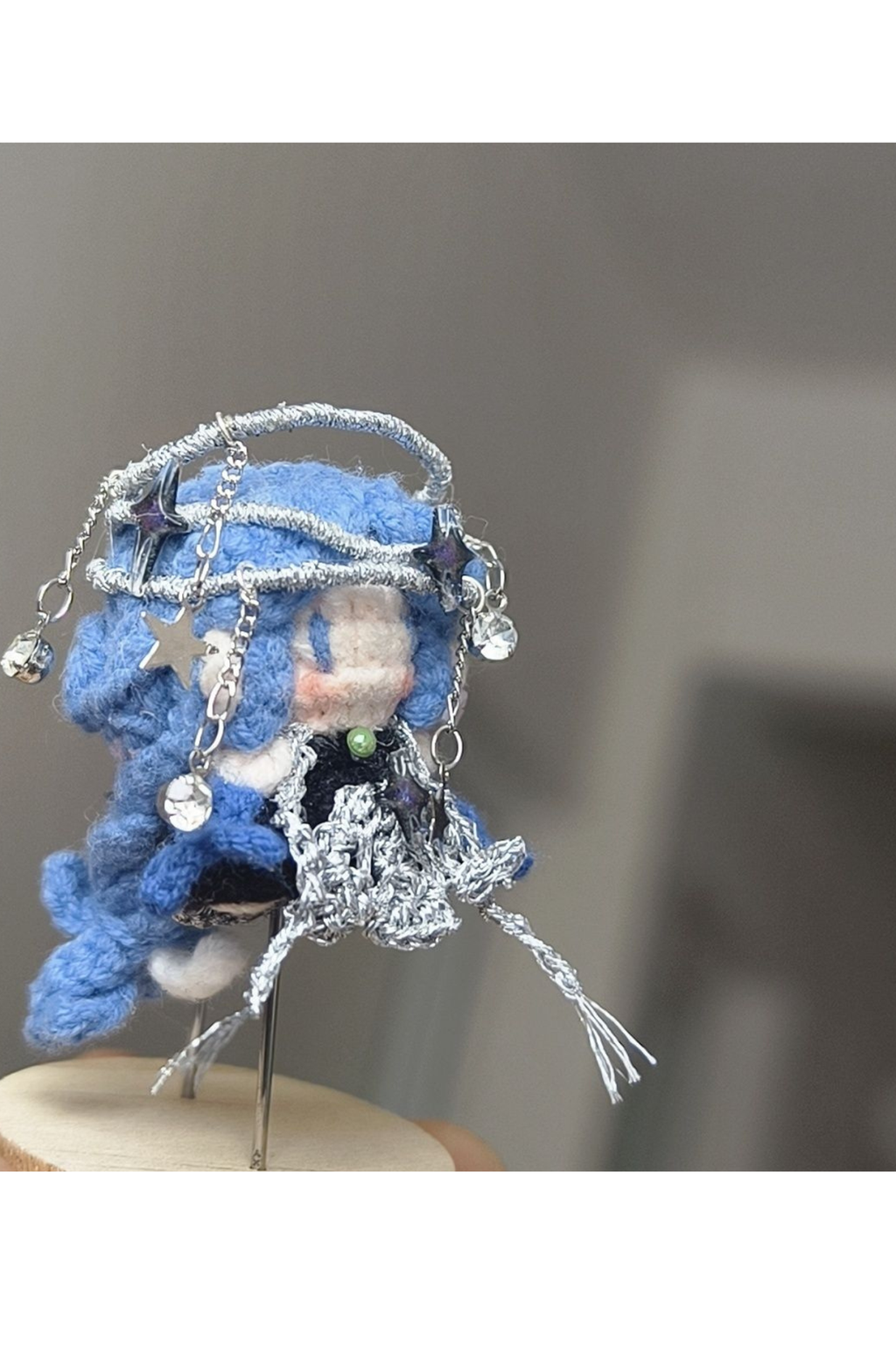 Finished Product Custom Honor of Kings Game Fan Art Diao Chan- Handmade Crochet Keychain Charm