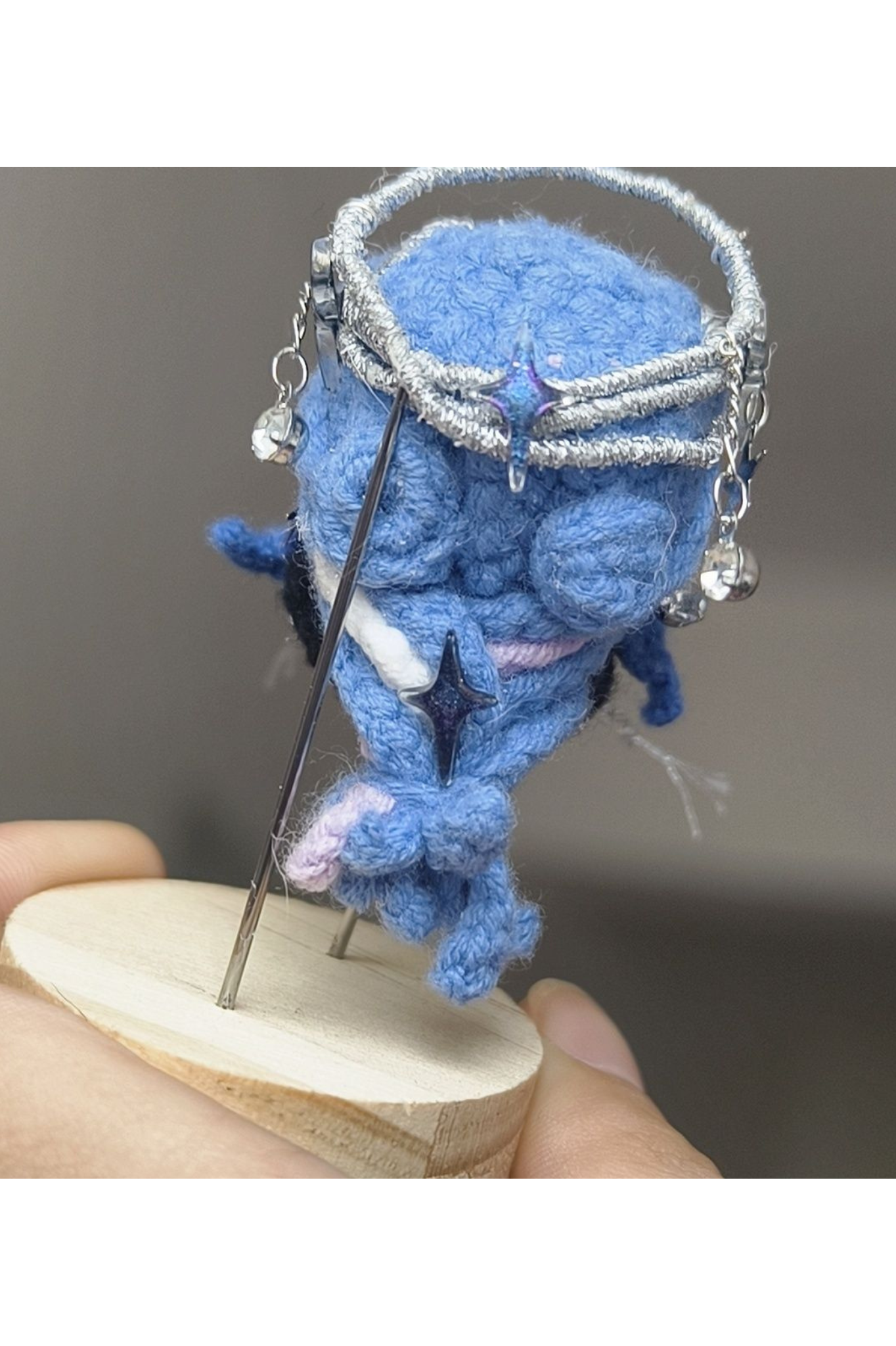 Finished Product Custom Honor of Kings Game Fan Art Diao Chan- Handmade Crochet Keychain Charm