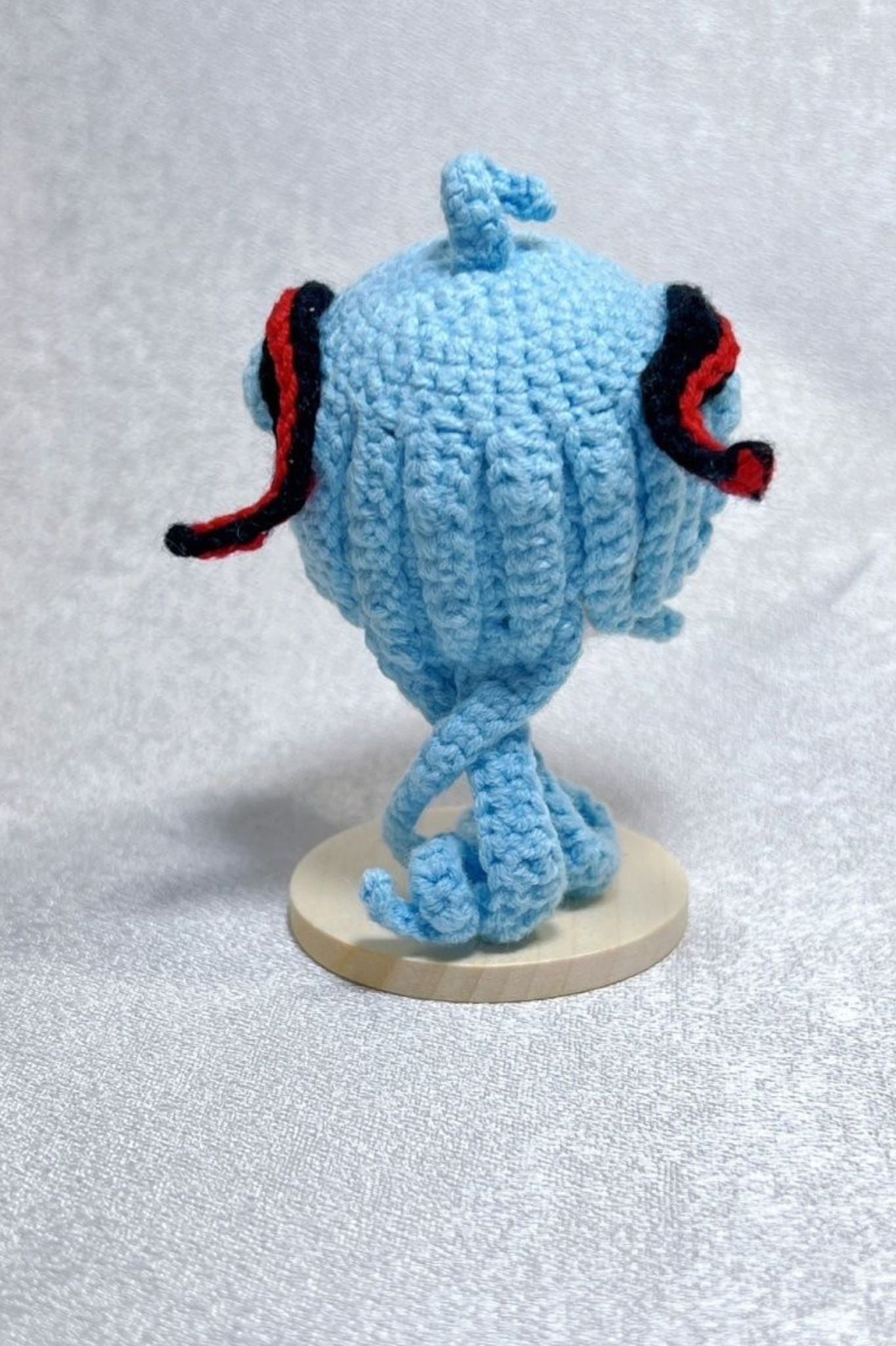 [Finished Product] Custom  Ganyu (Coconut Sheep) Game Fan Art - Handmade Crochet Keychain Charm