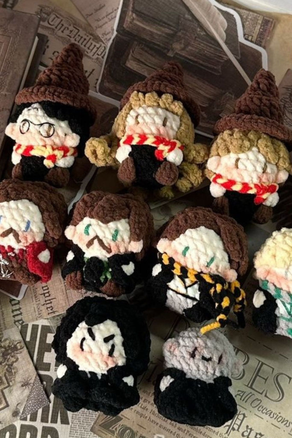 [Finished Product] Custom Harry Potter Series Fan Art - Handmade Crochet Keychain Charm Collection