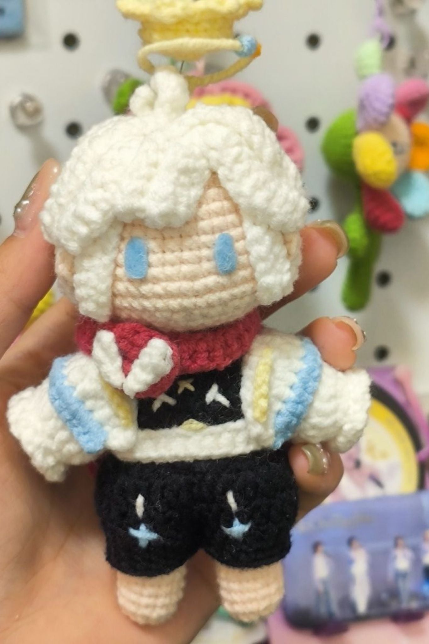 [Finished Product] Custom Honor of Kings Game Fan Art SANG QI- Handmade Crochet Keychain Charm