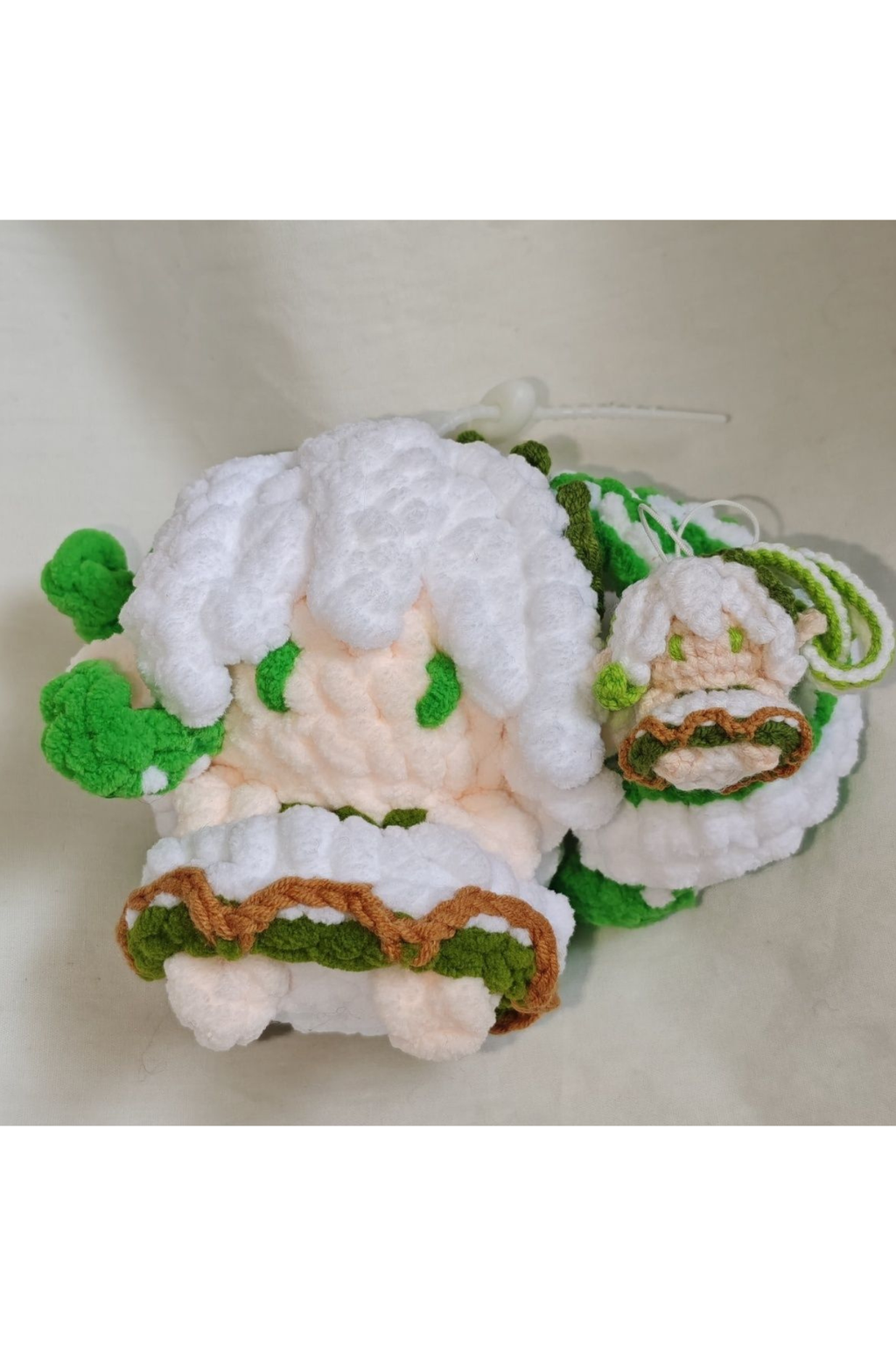 [Finished Product] Custom Nahida（Buer）the Genshin Game Fan Art - Handmade Crochet Keychain Charm