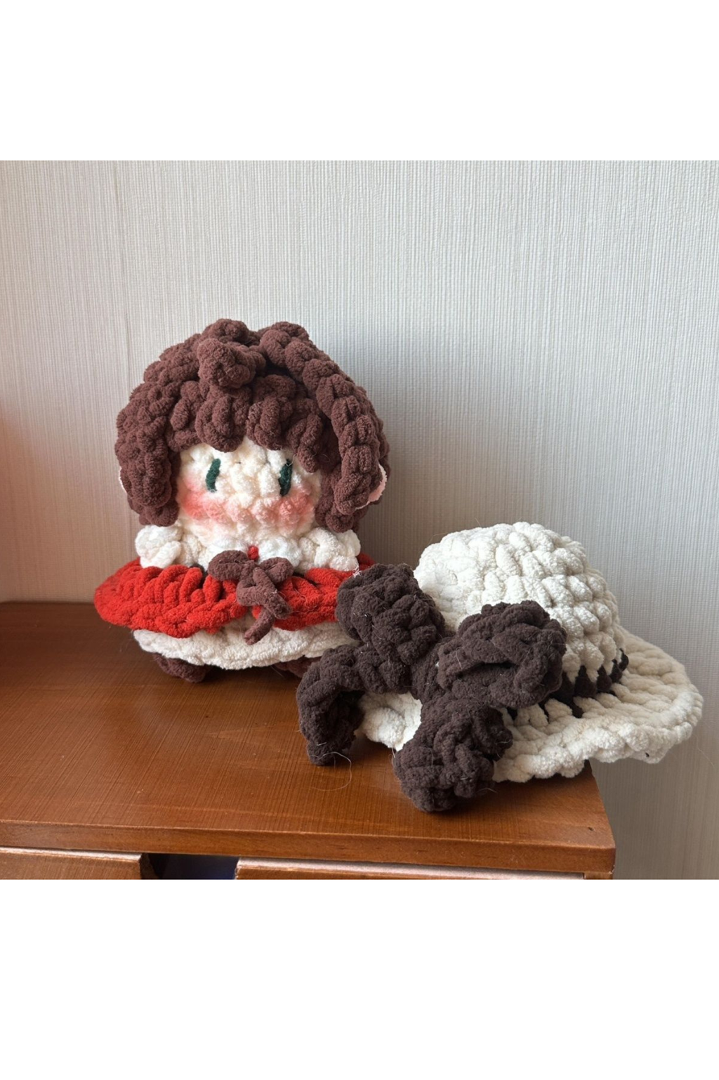 Finished Product Custom Cardcaptor Sakura Doll Fan Art - Handmade Crochet Keychain Charm