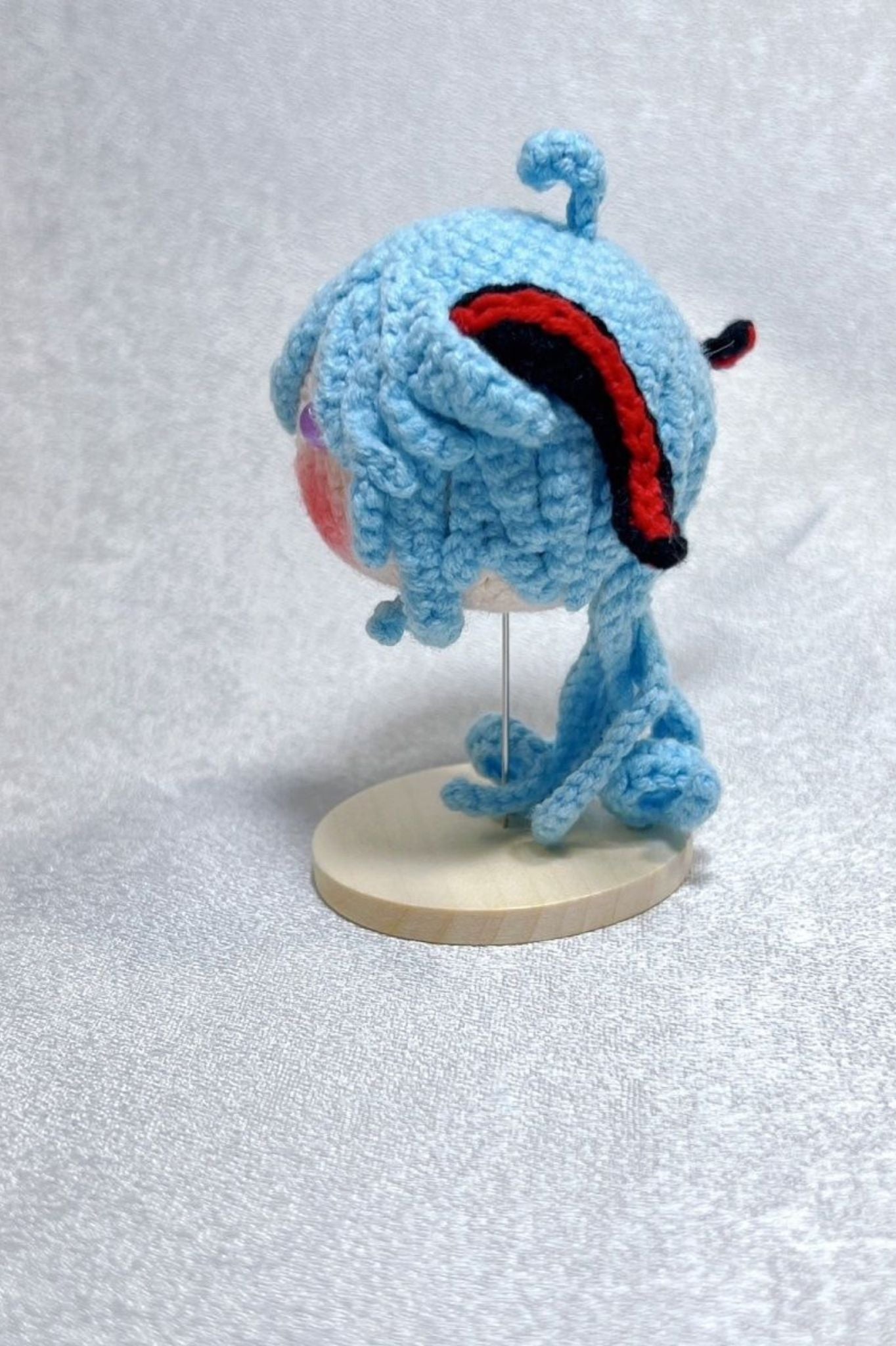 [Finished Product] Custom  Ganyu (Coconut Sheep) Game Fan Art - Handmade Crochet Keychain Charm