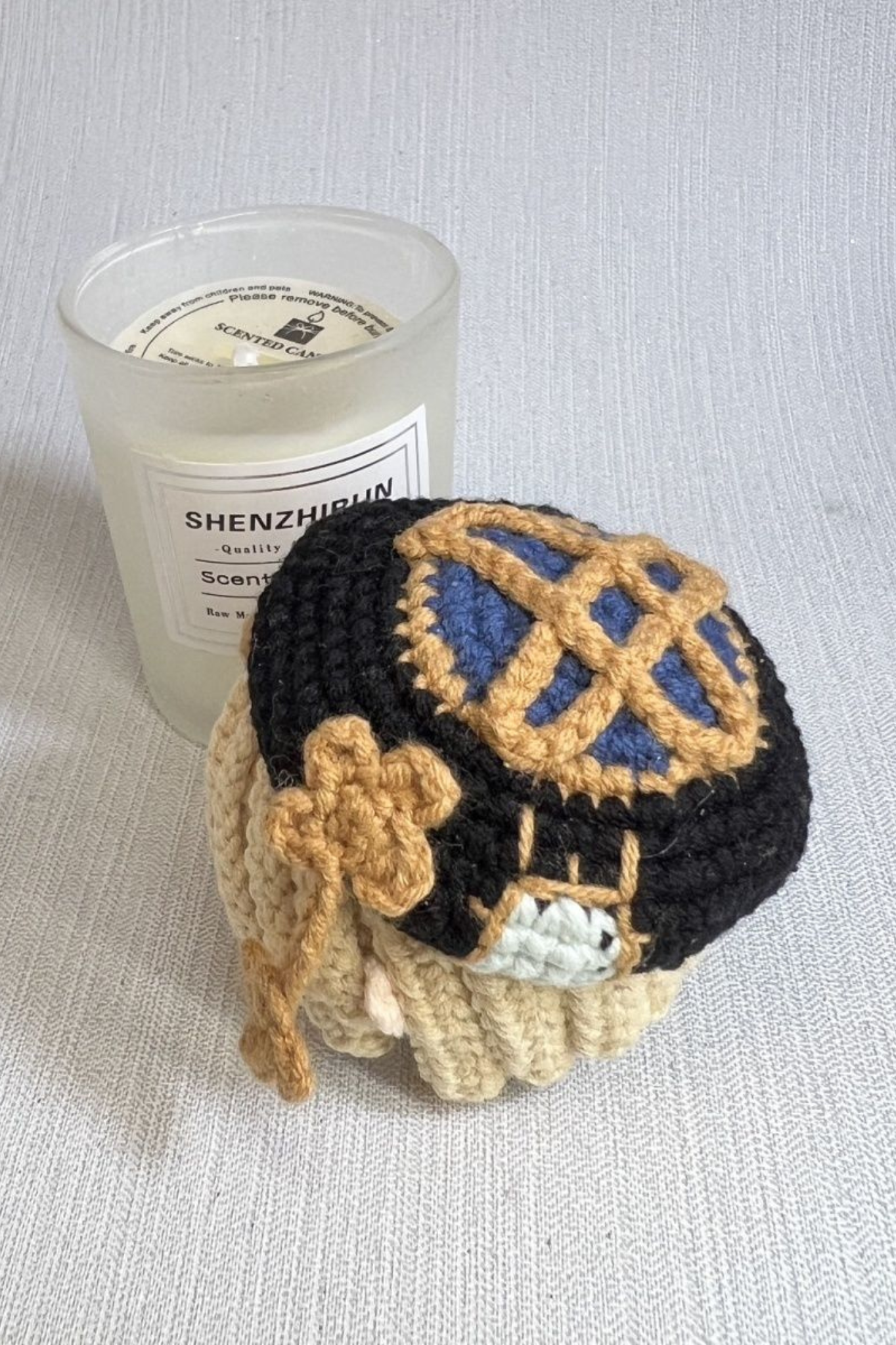 [Finished Product] Custom Freminet the Genshin Game Fan Art - Handmade Crochet Keychain Charm