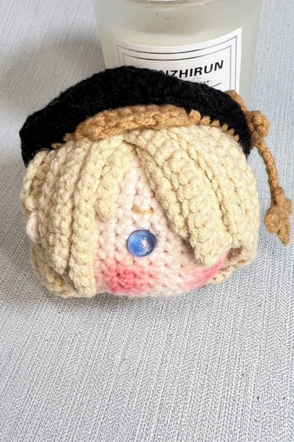 [Finished Product] Custom Freminet the Genshin Game Fan Art - Handmade Crochet Keychain Charm