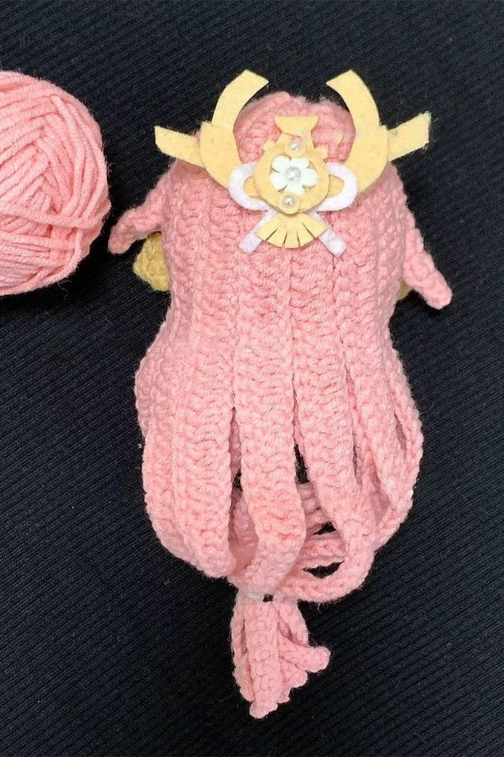 Custom Yae Miko the Genshin Game Fan Art - Handmade Crochet Keychain Charm