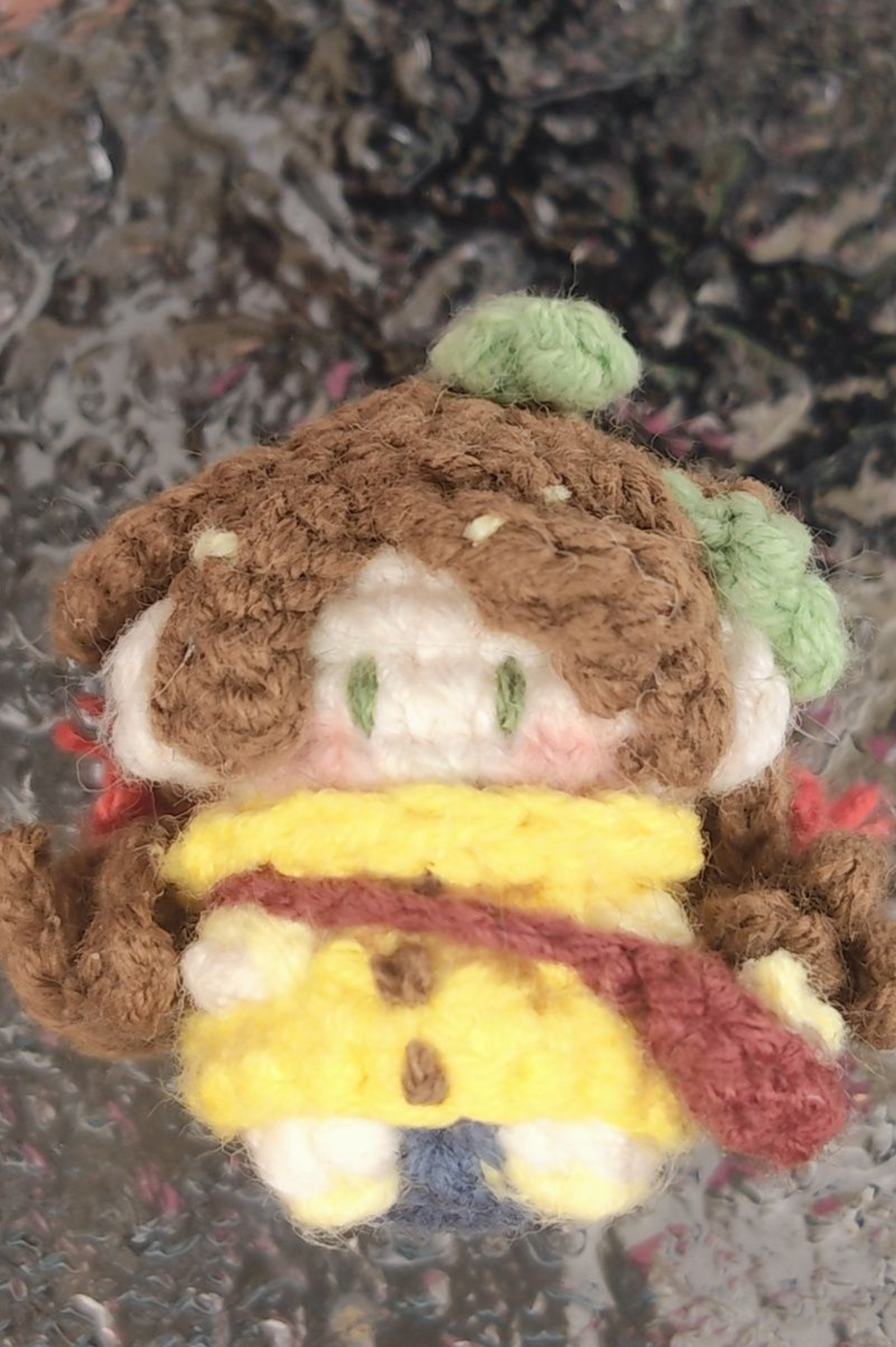 Finished Product Custom Honor of Kings Game Fan Art A GU DUO- Handmade Crochet Keychain Charm