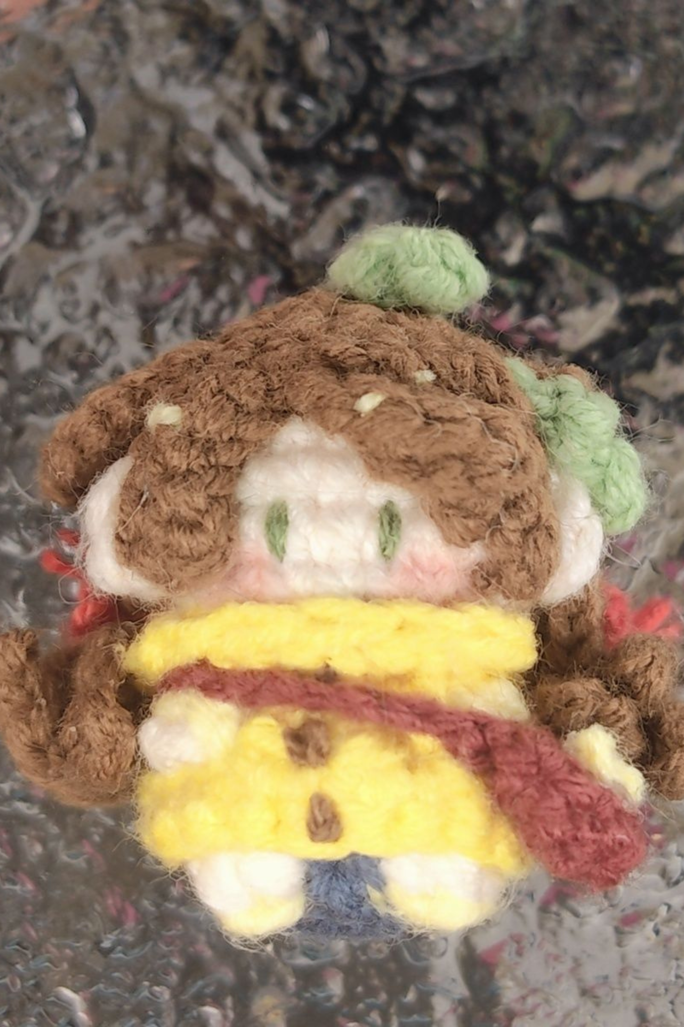 Finished Product Custom Honor of Kings Game Fan Art A GU DUO- Handmade Crochet Keychain Charm