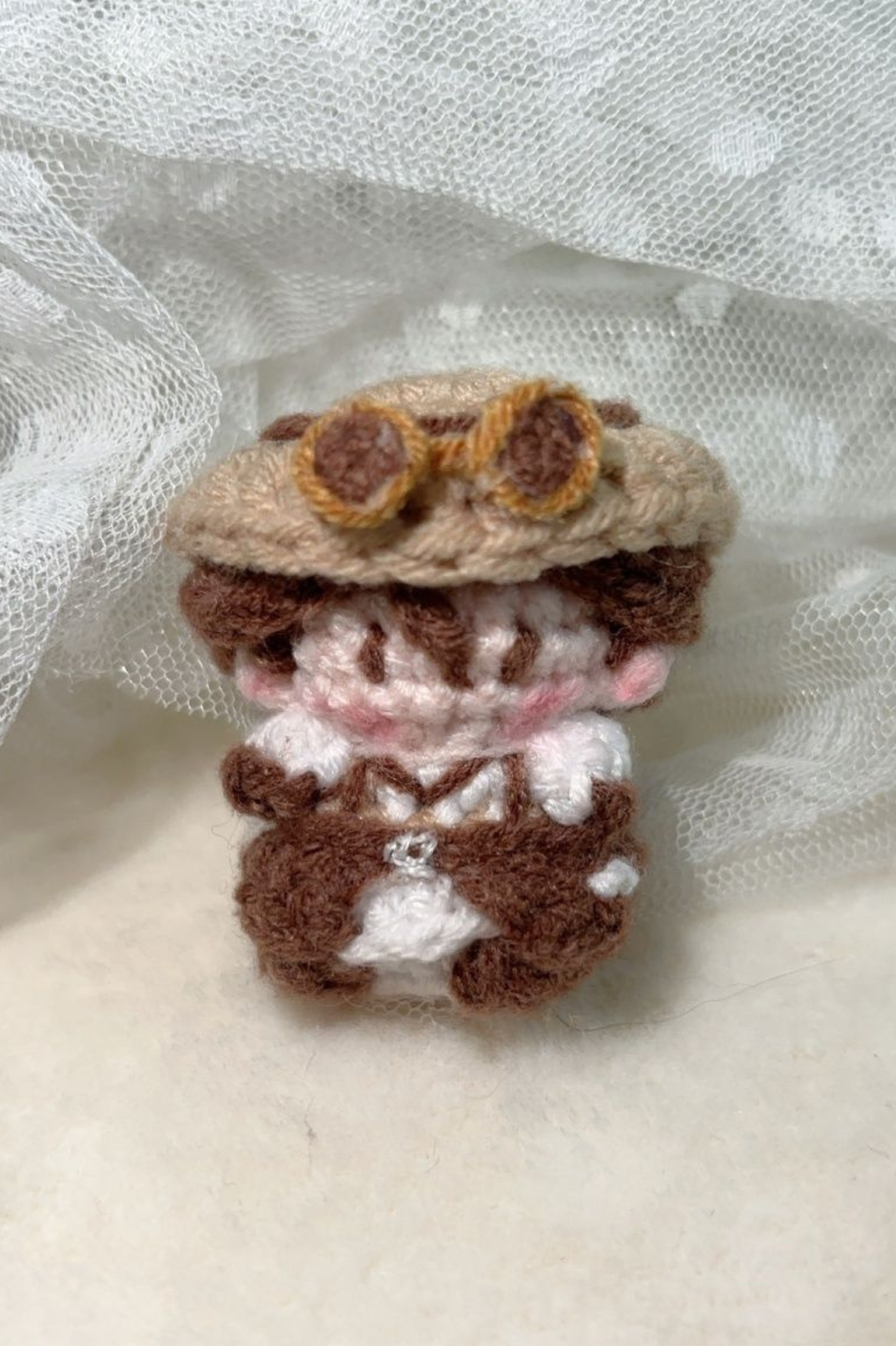Finished Product Custom Identity V Melly Plinius（Entomologist） Game Fan Art - Handmade Crochet Keychain Charm