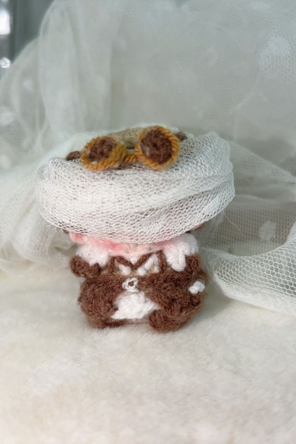 Finished Product Custom Identity V Melly Plinius（Entomologist） Game Fan Art - Handmade Crochet Keychain Charm