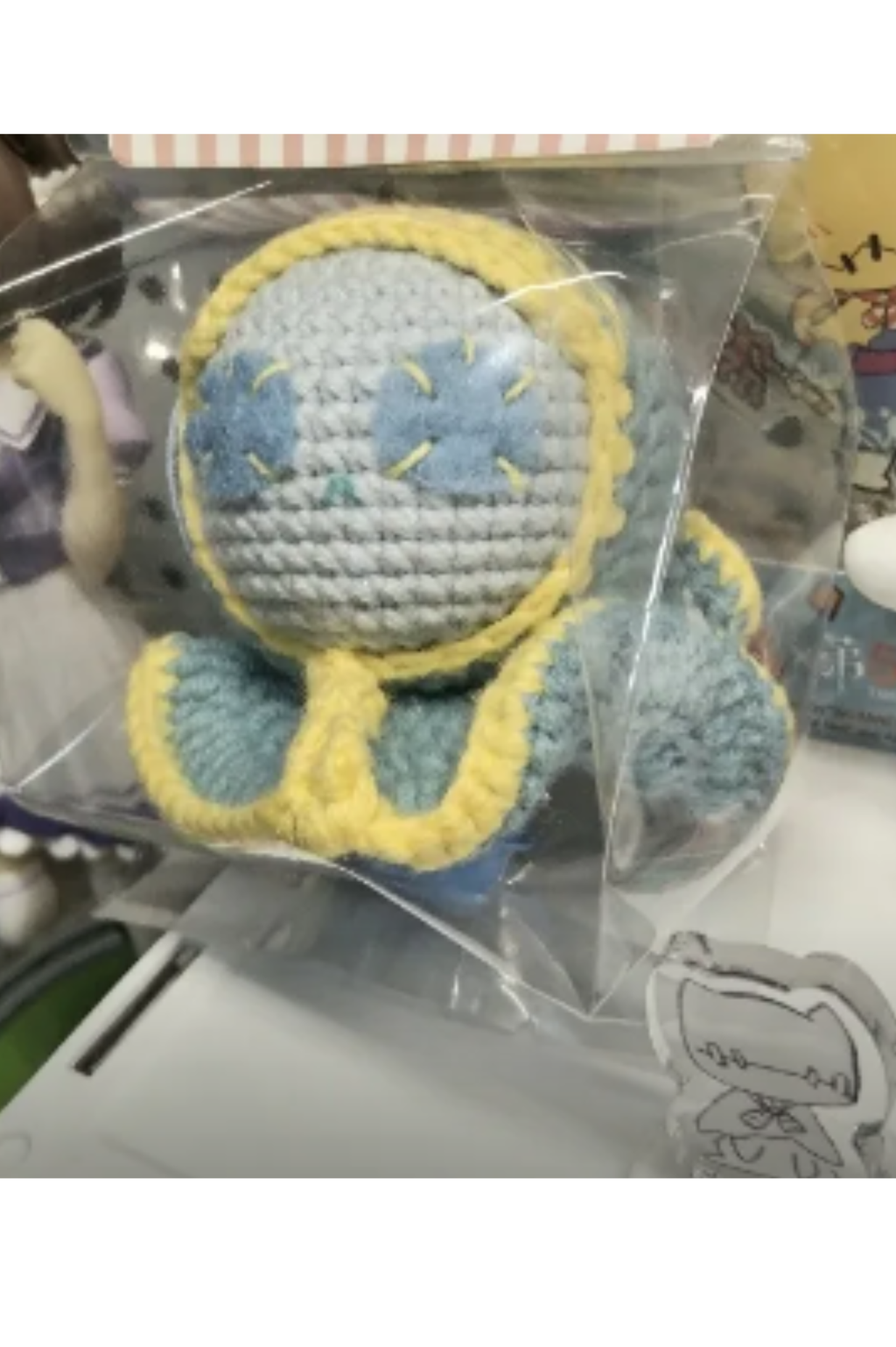 Finished Product Custom Identity V Robbie White（Axe Boy） Game Fan Art - Handmade Crochet Keychain Charm