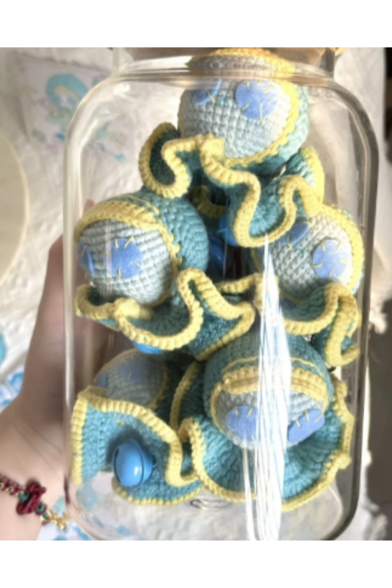 Finished Product Custom Identity V Robbie White（Axe Boy） Game Fan Art - Handmade Crochet Keychain Charm