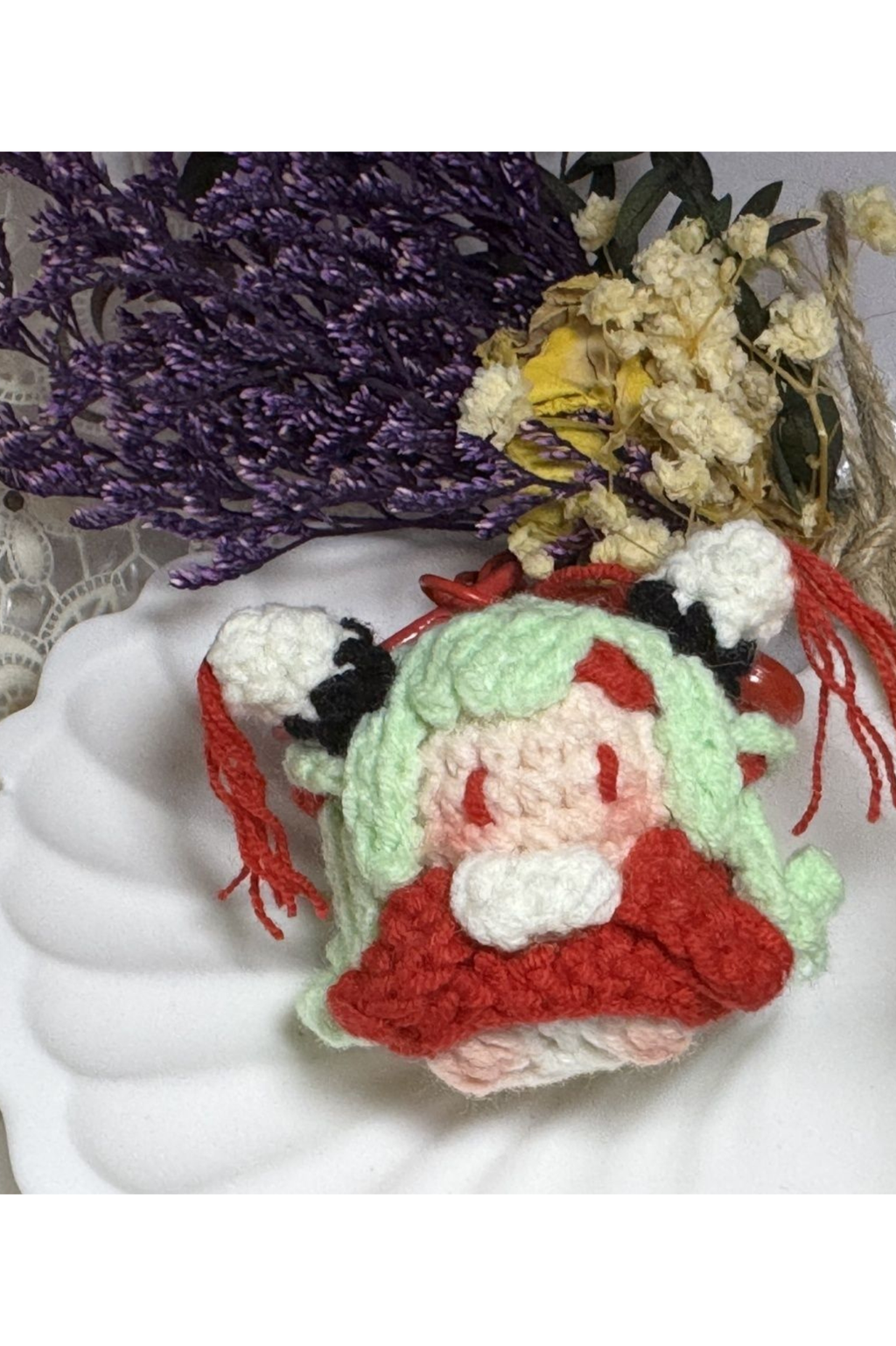 Finished Product Custom Honor of Kings Game Fan Art SHAO SIYUAN- Handmade Crochet Keychain Charm