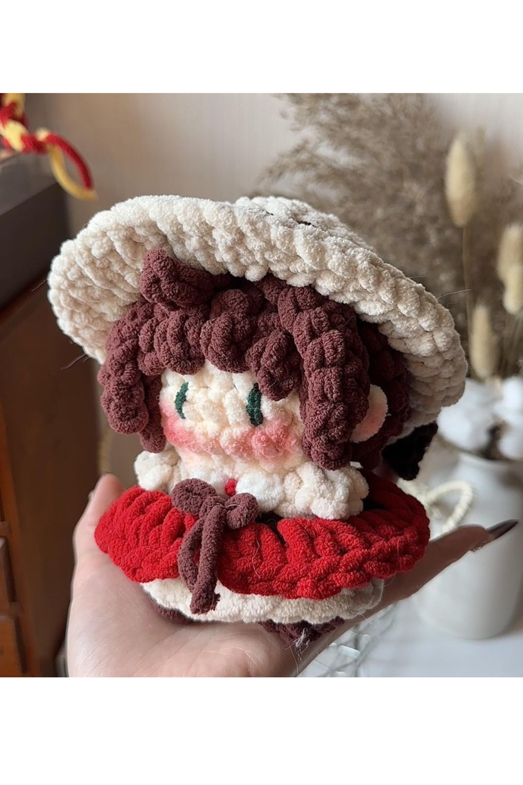 Finished Product Custom Cardcaptor Sakura Doll Fan Art - Handmade Crochet Keychain Charm