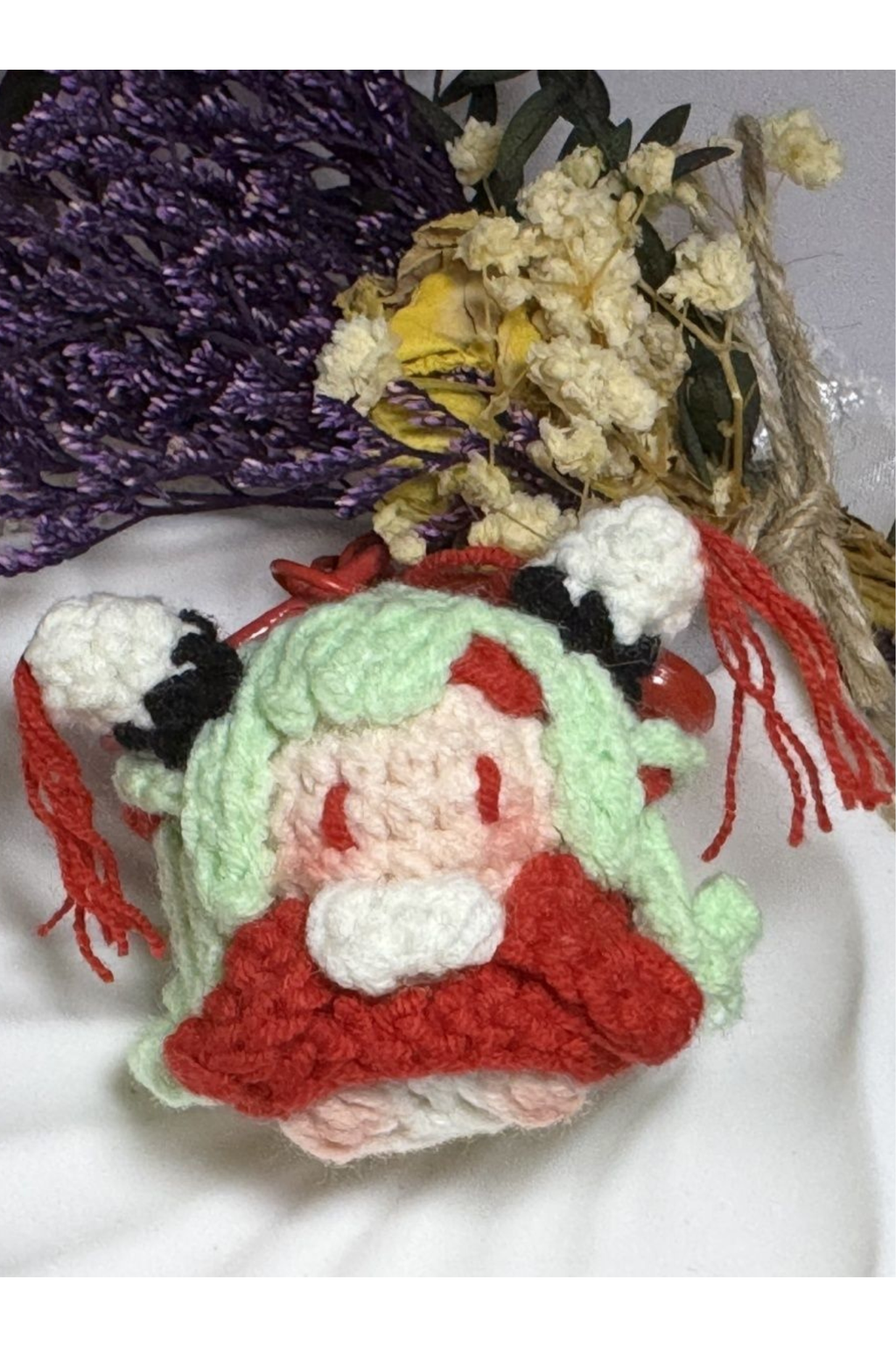 Finished Product Custom Honor of Kings Game Fan Art SHAO SIYUAN- Handmade Crochet Keychain Charm