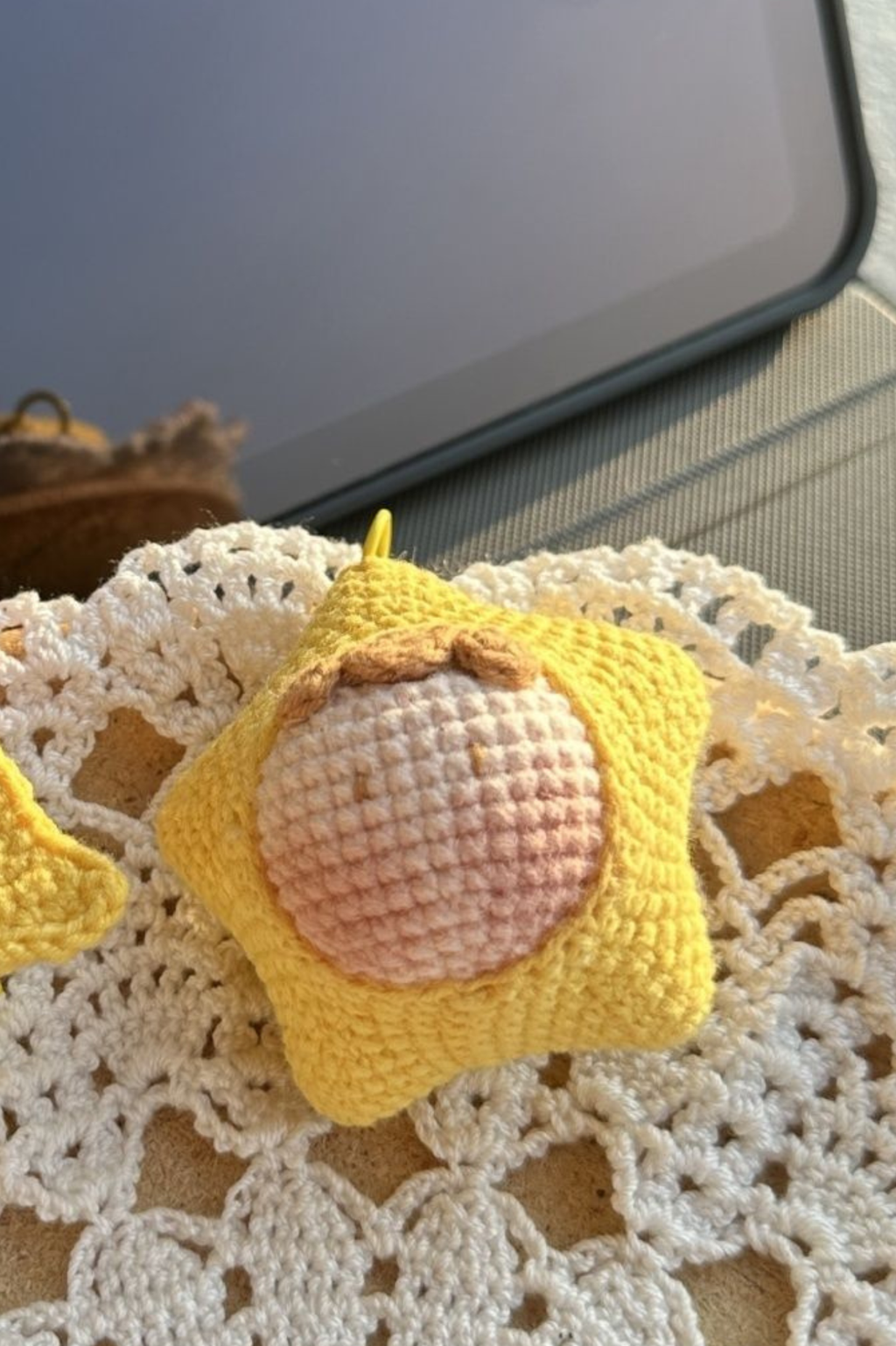 Christmas Dango Headphone Case Ornament Handmade Crochet Keychain Charm