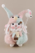 Christmas Clown Bunny Knitted Doll-Cute Christmas decorations handmade crochet items