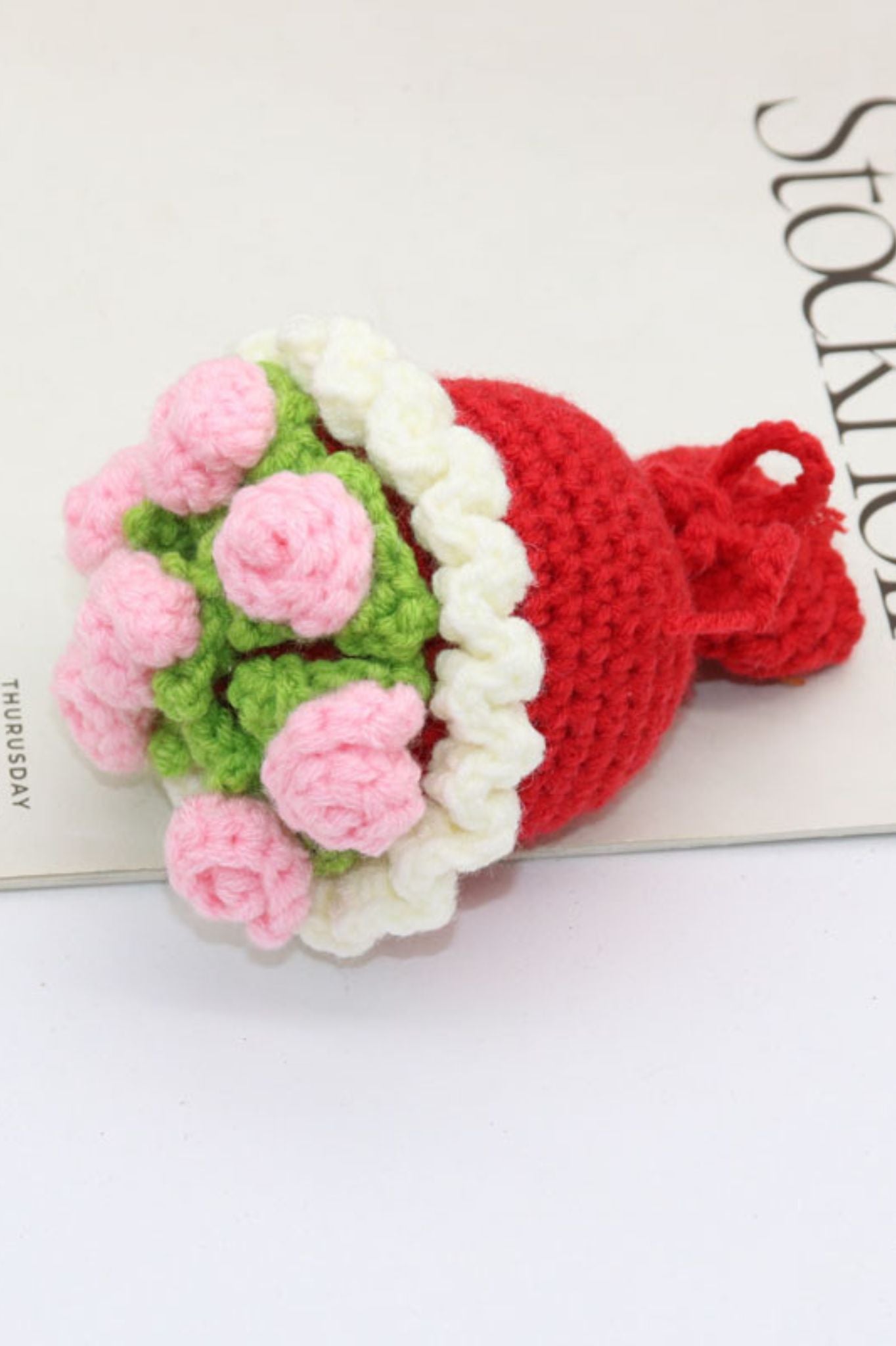 [Promotion!]Finished Product Handmade Crochet Bouquet Charms - Keychain & Decor Collection